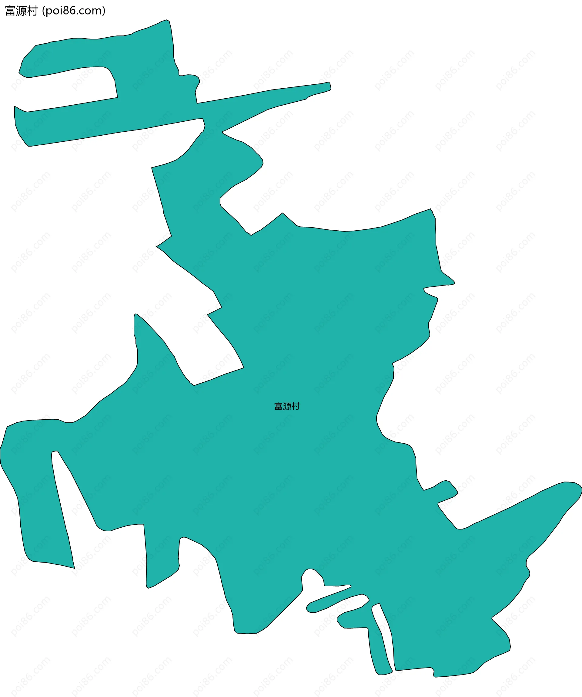 富源村边界地图