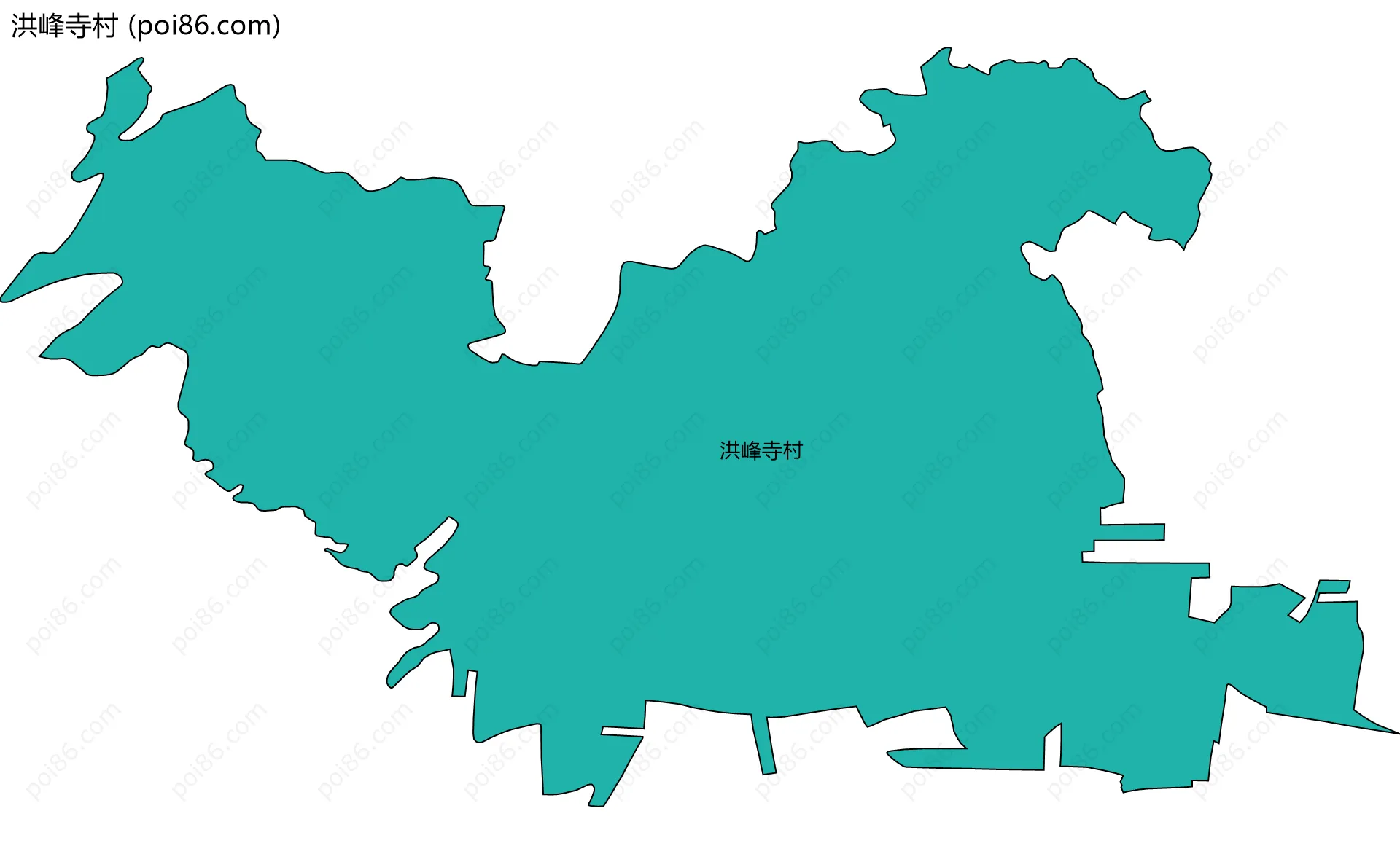 洪峰寺村边界地图