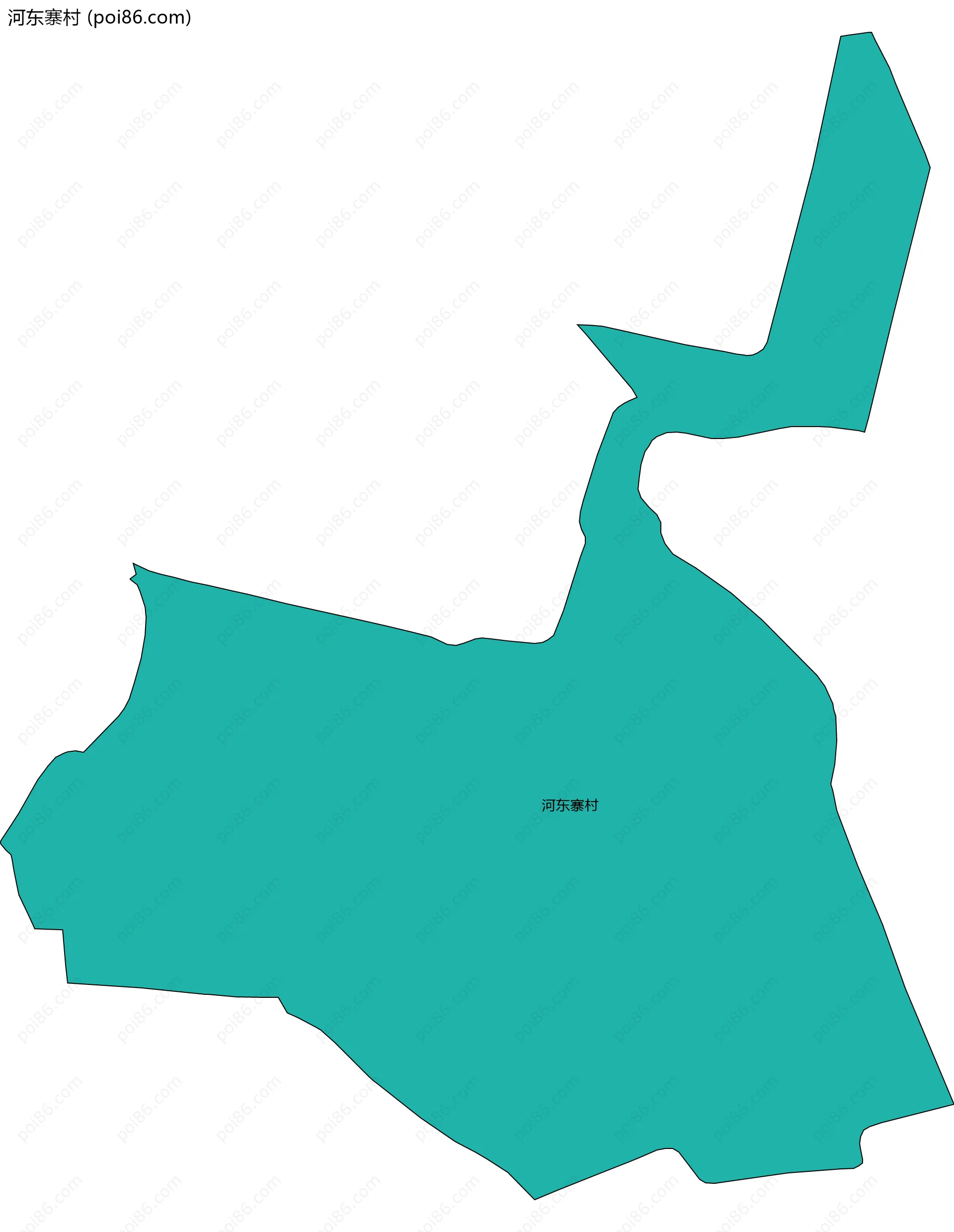 河东寨村边界地图