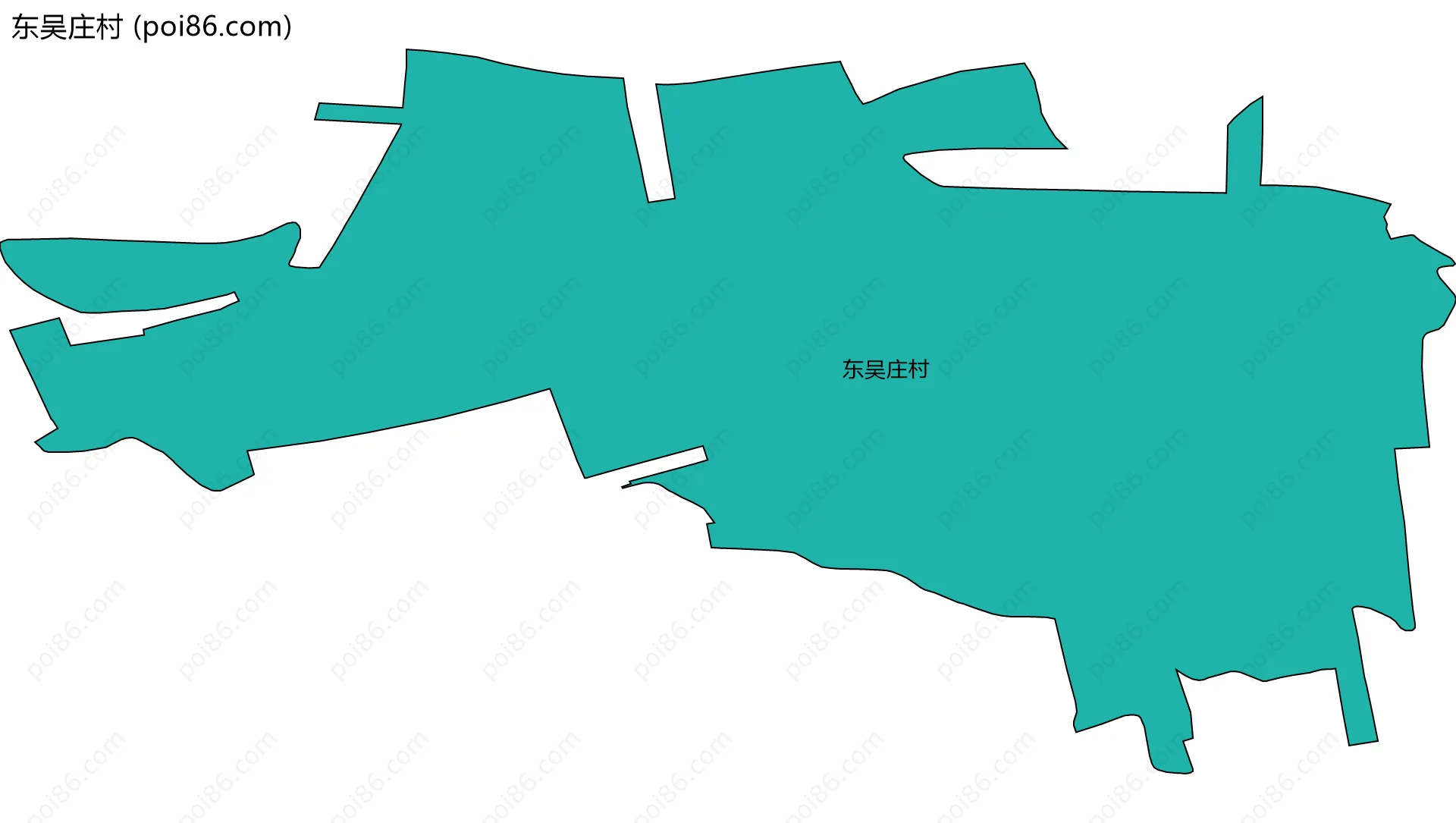 东吴庄村边界地图