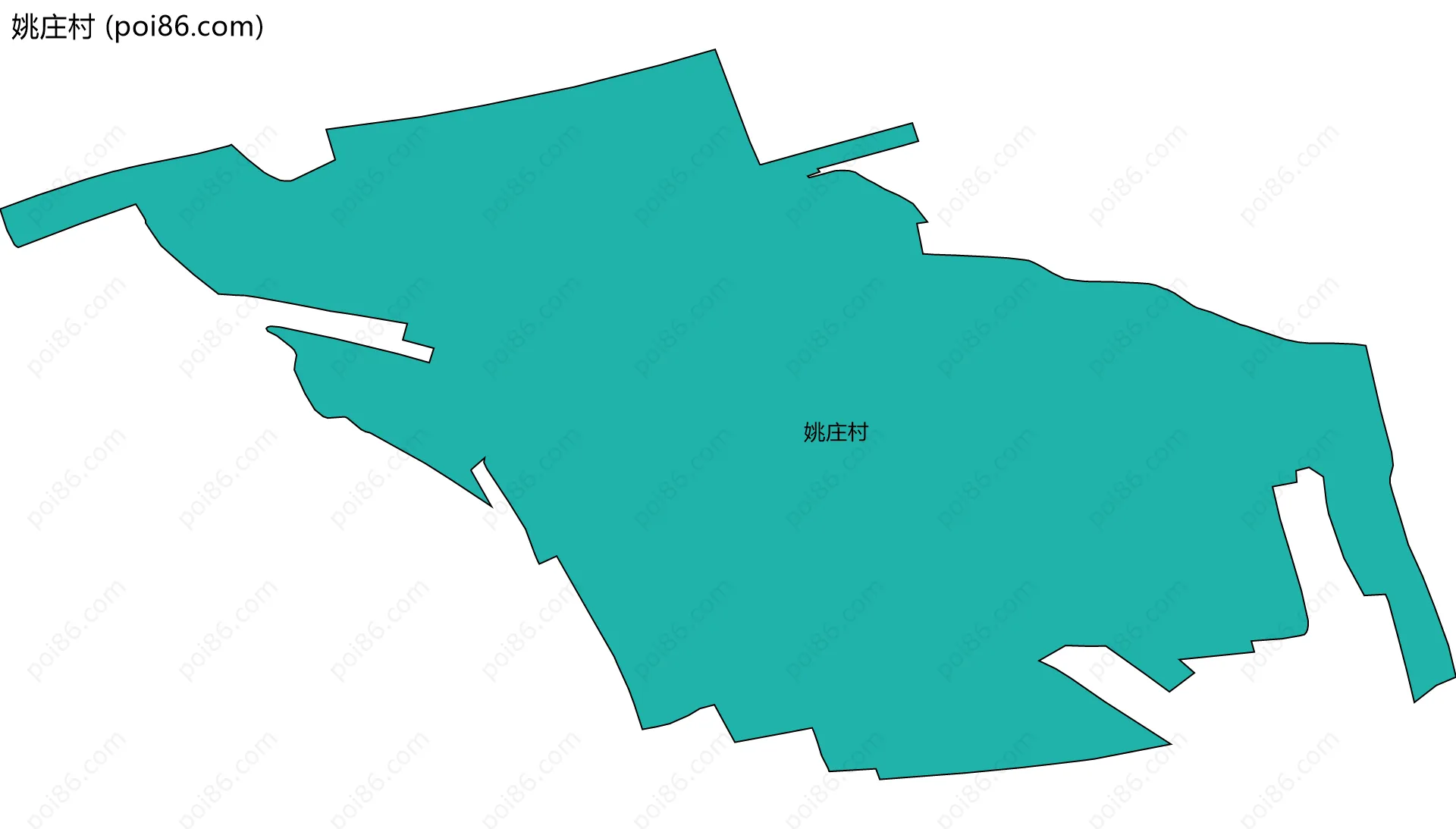 姚庄村边界地图