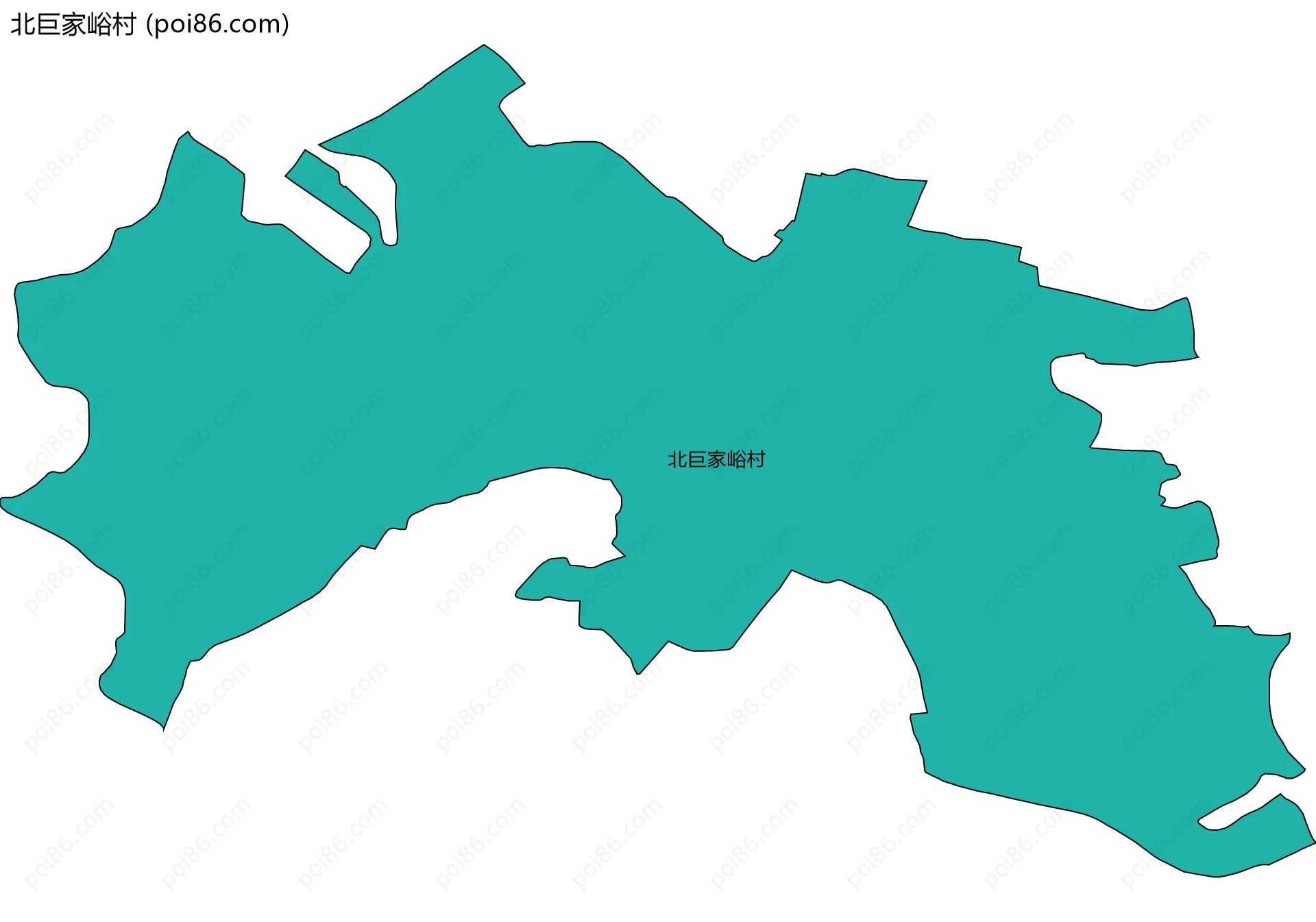 北巨家峪村边界地图