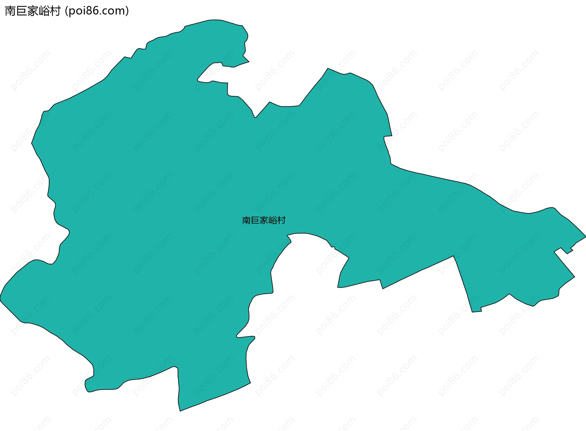 南巨家峪村边界地图