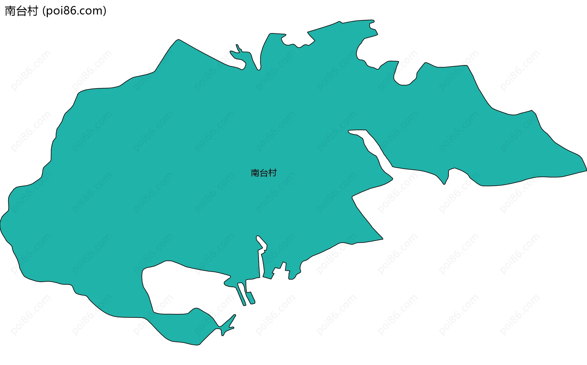 南台村边界地图