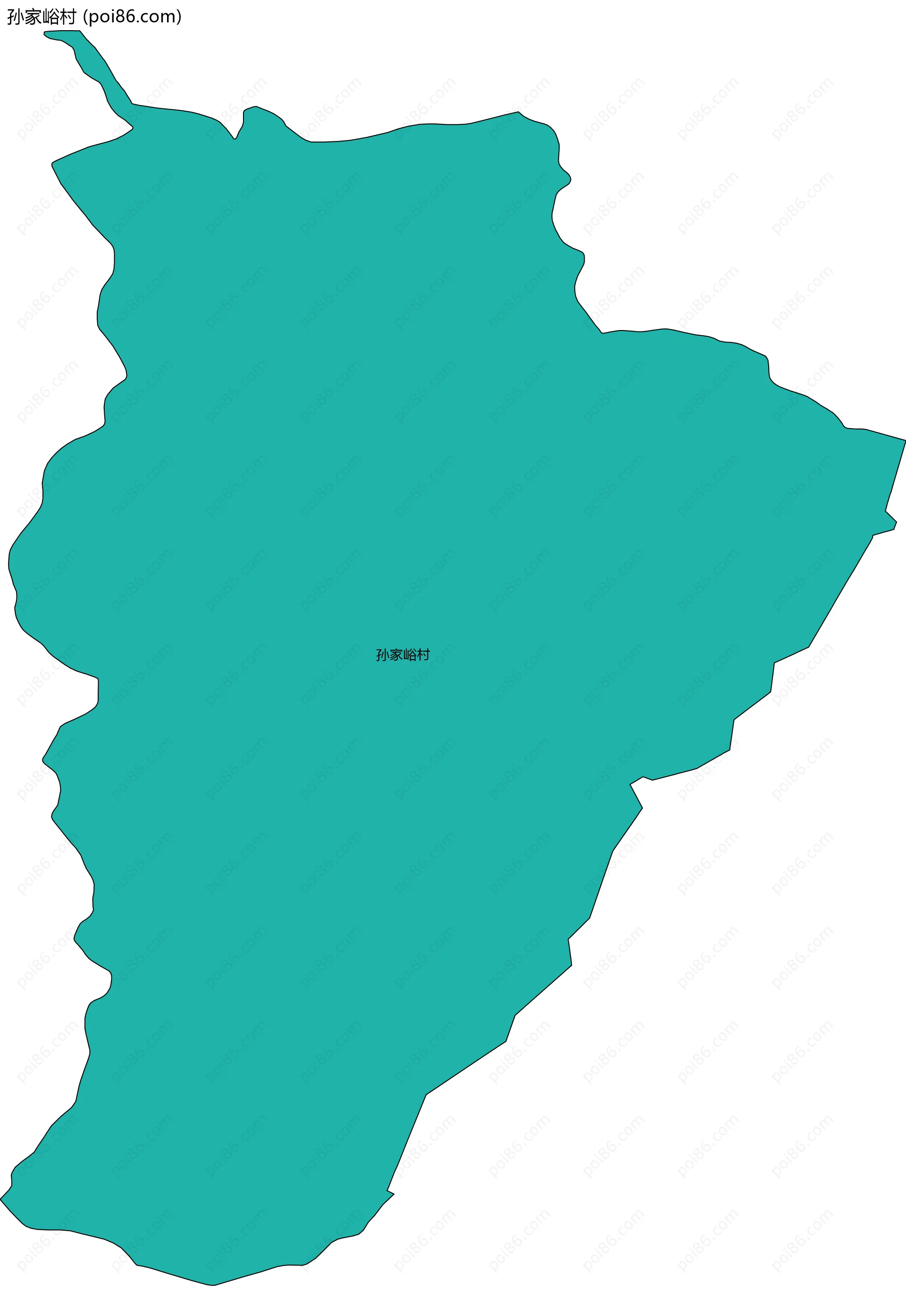 孙家峪村边界地图