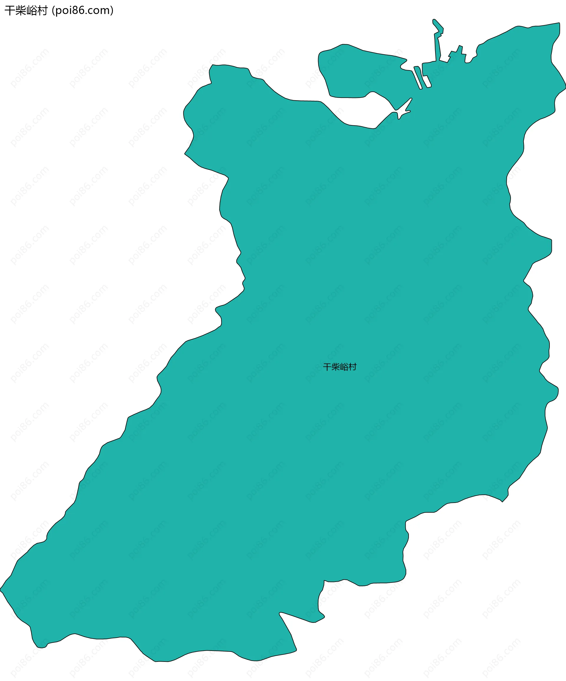 干柴峪村边界地图