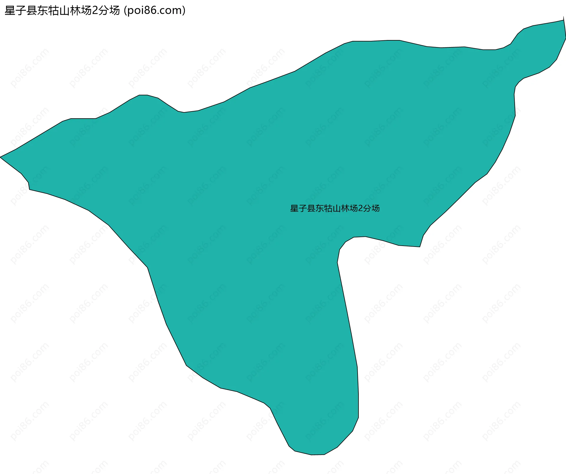 星子县东牯山林场2分场边界地图