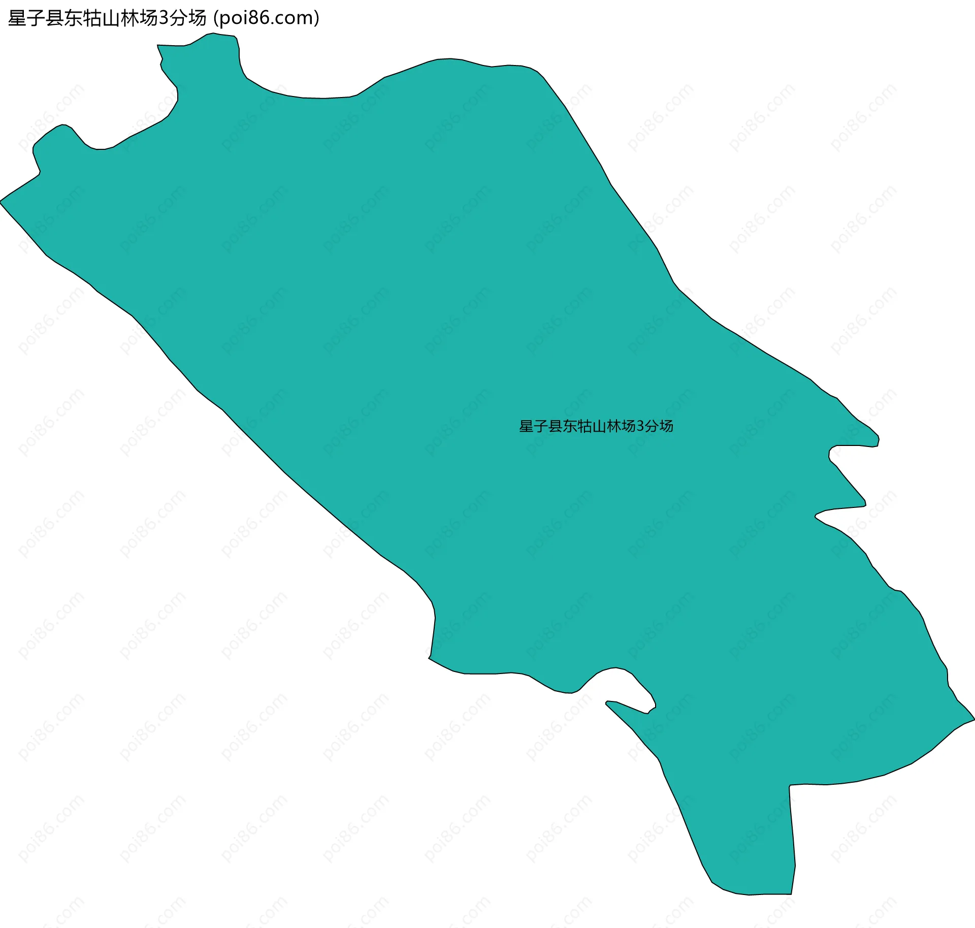 星子县东牯山林场3分场边界地图