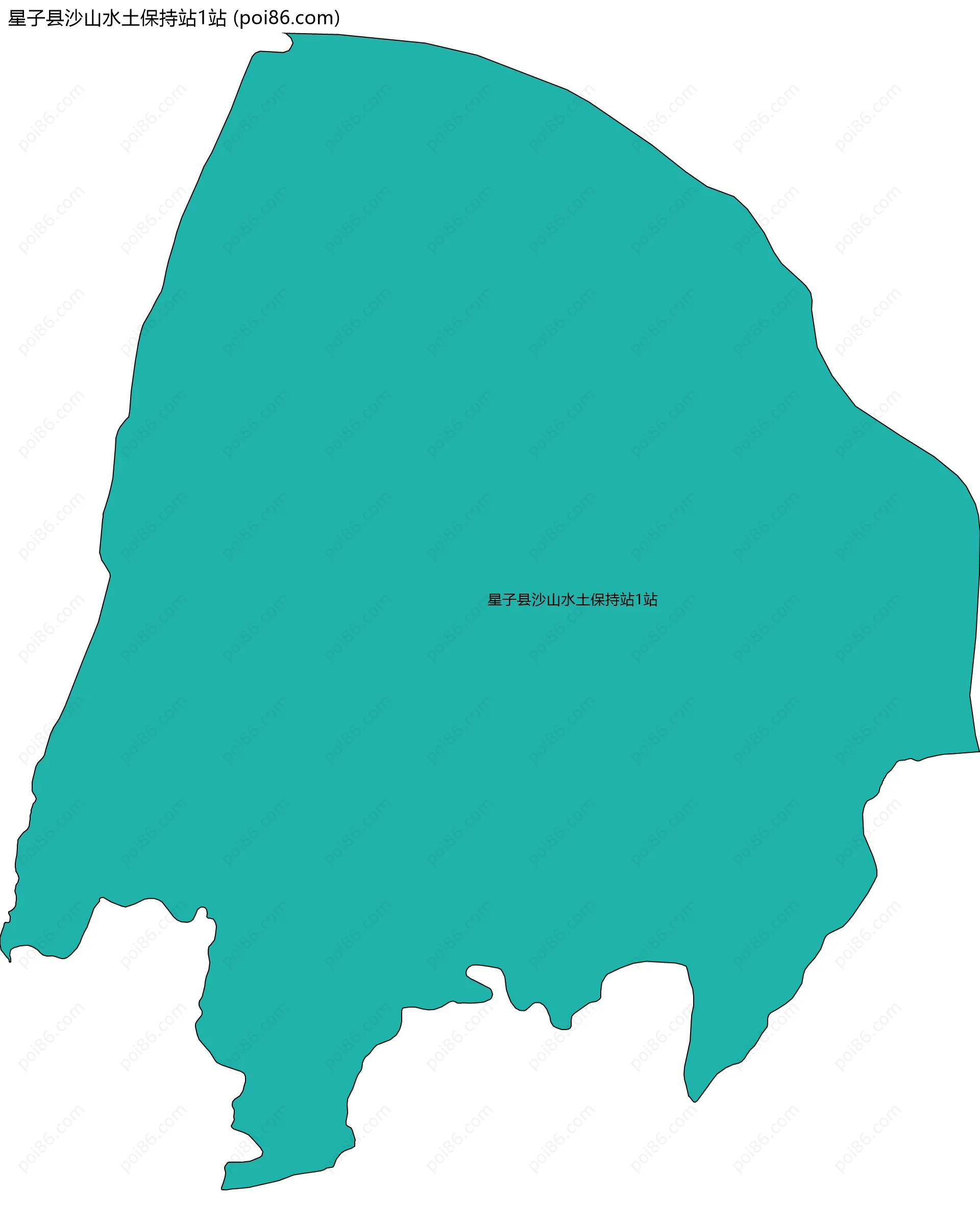星子县沙山水土保持站1站边界地图