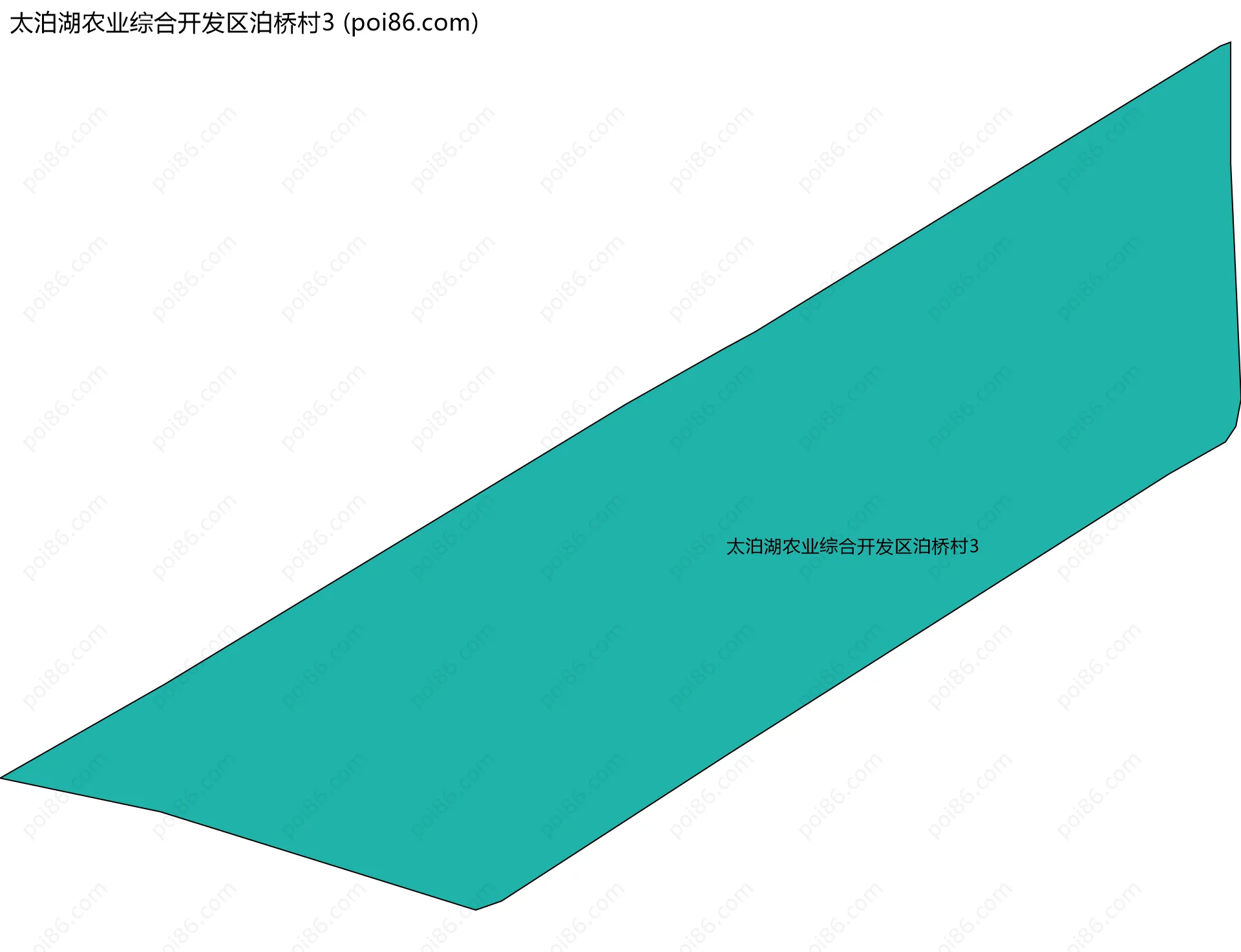 太泊湖农业综合开发区泊桥村3边界地图