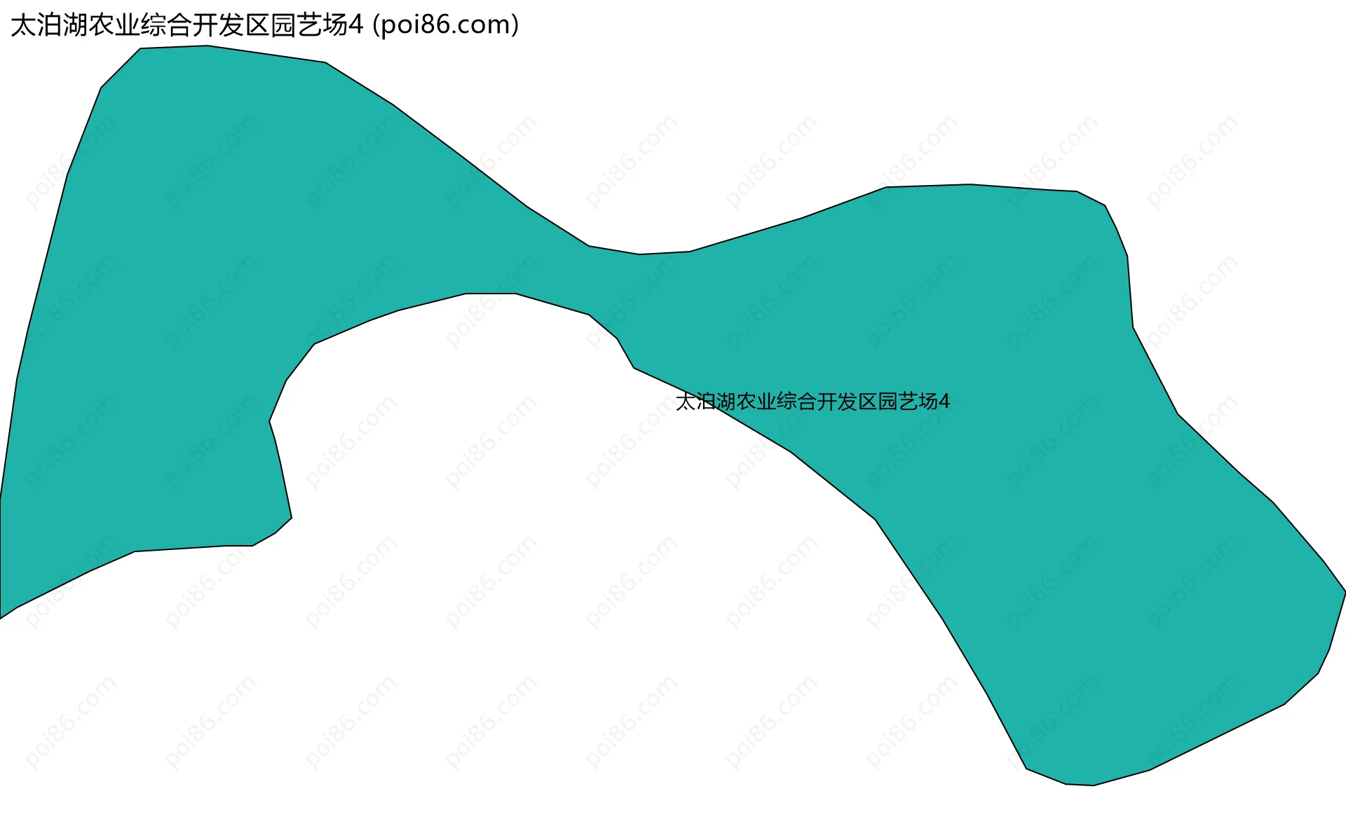 太泊湖农业综合开发区园艺场4边界地图