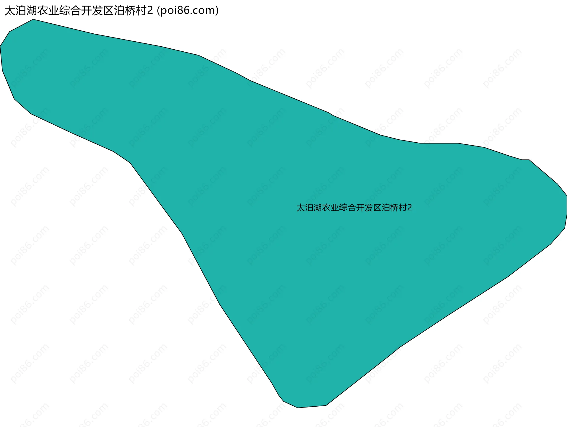 太泊湖农业综合开发区泊桥村2边界地图