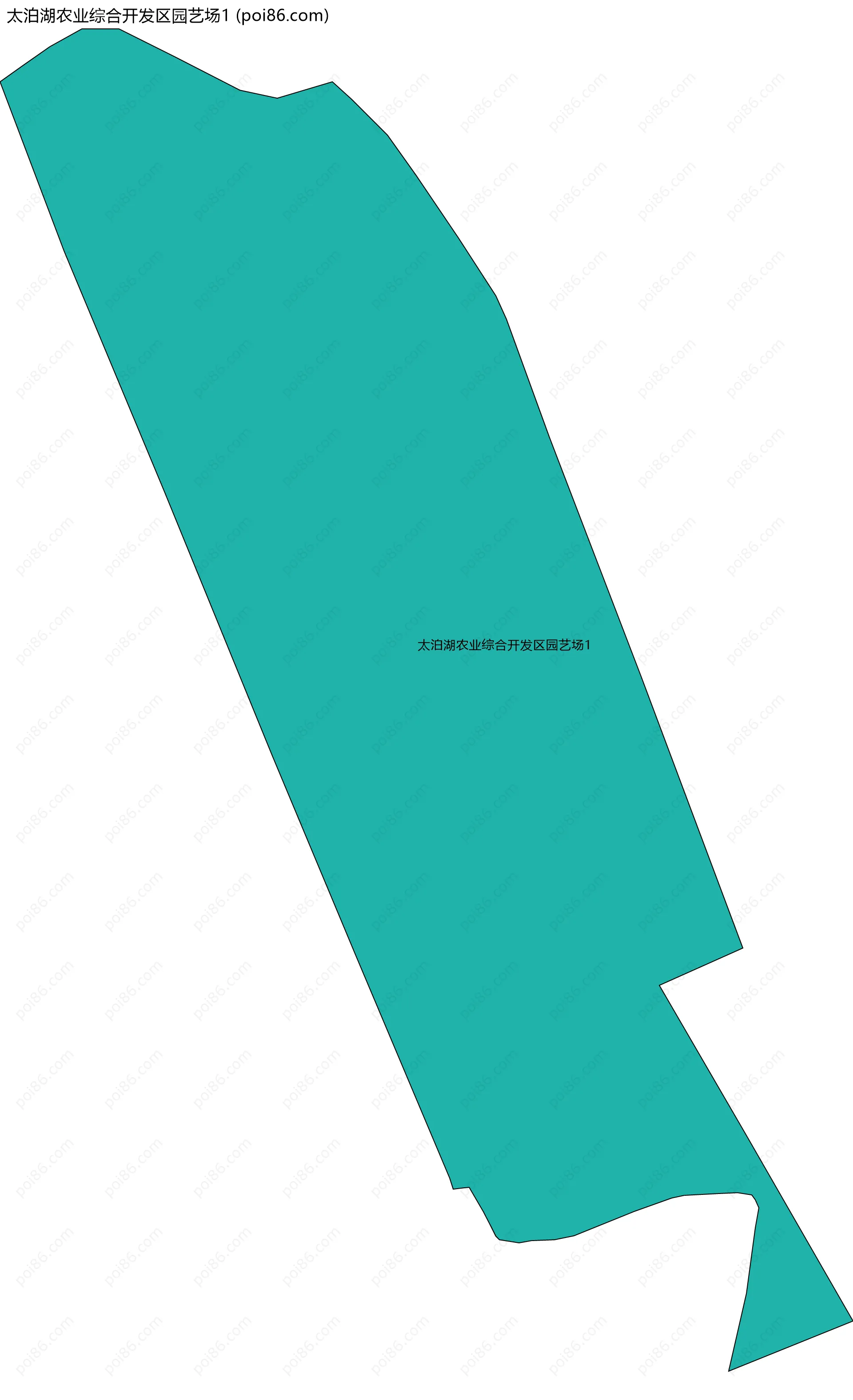 太泊湖农业综合开发区园艺场1边界地图