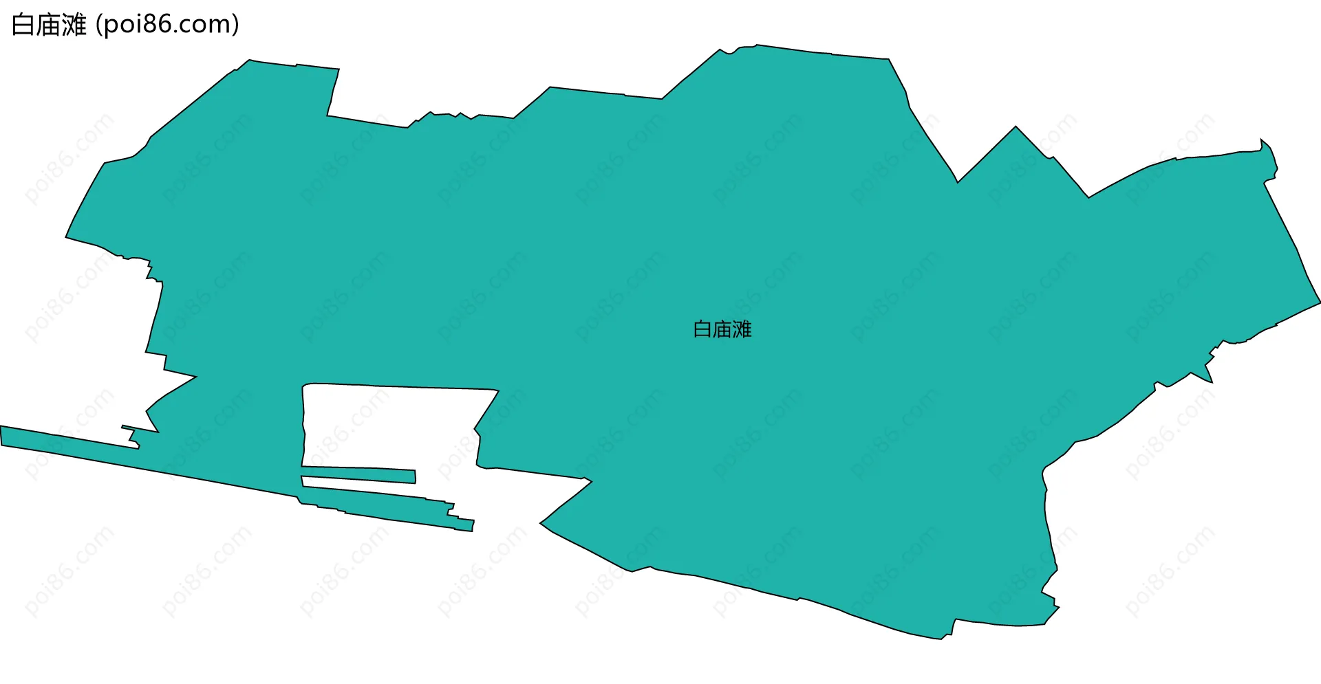 白庙滩边界地图