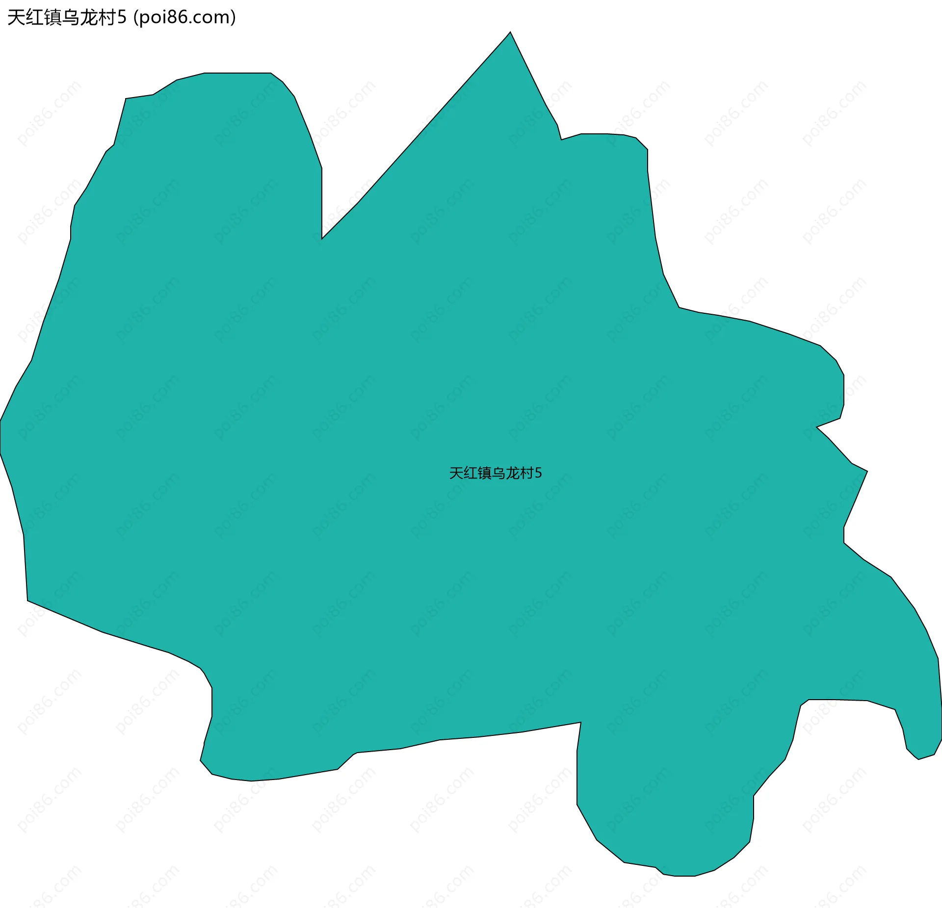 天红镇乌龙村5边界地图