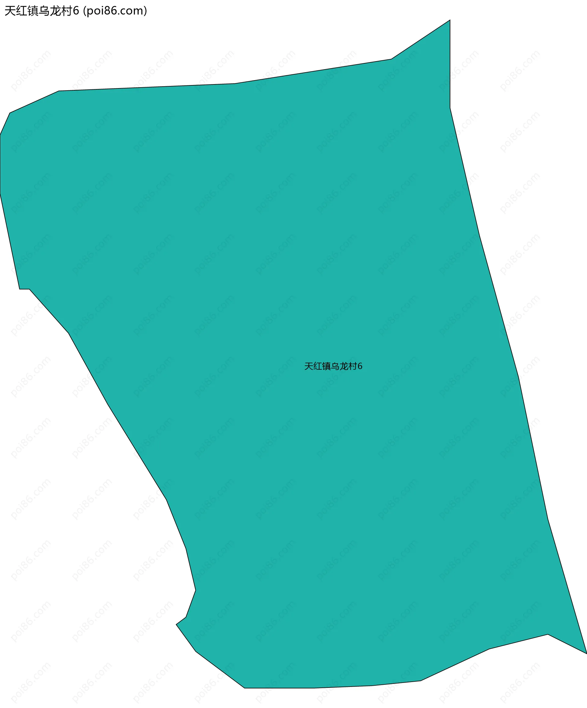 天红镇乌龙村6边界地图