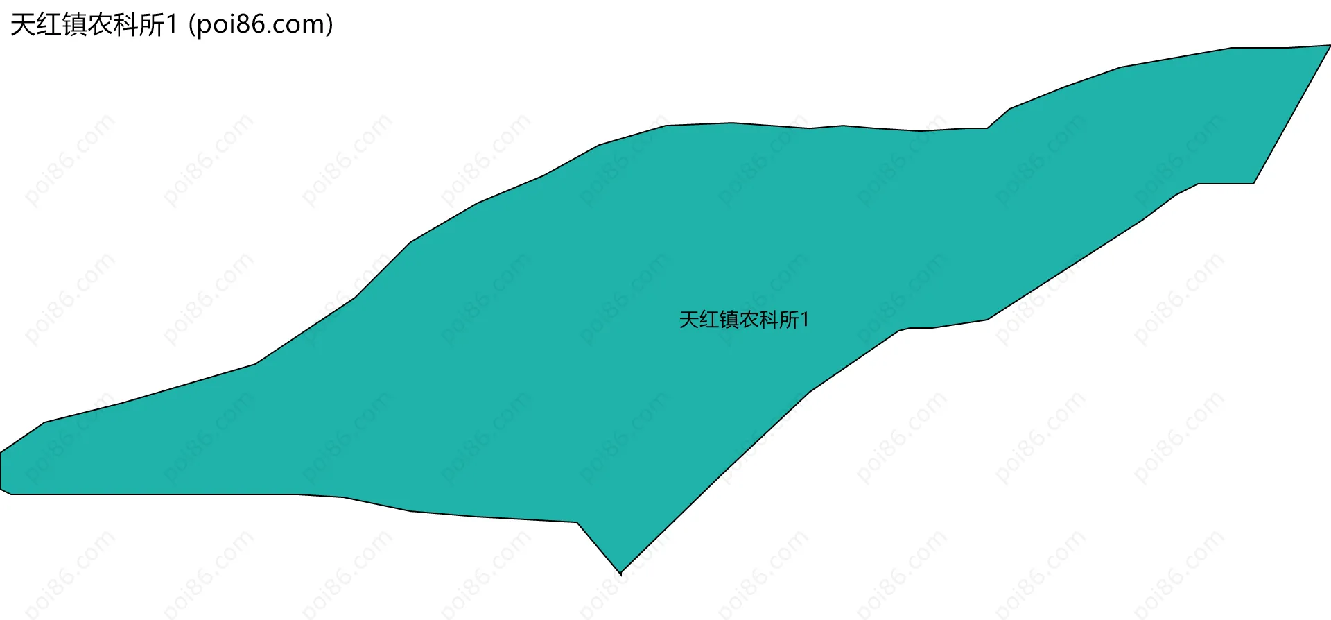 天红镇农科所1边界地图