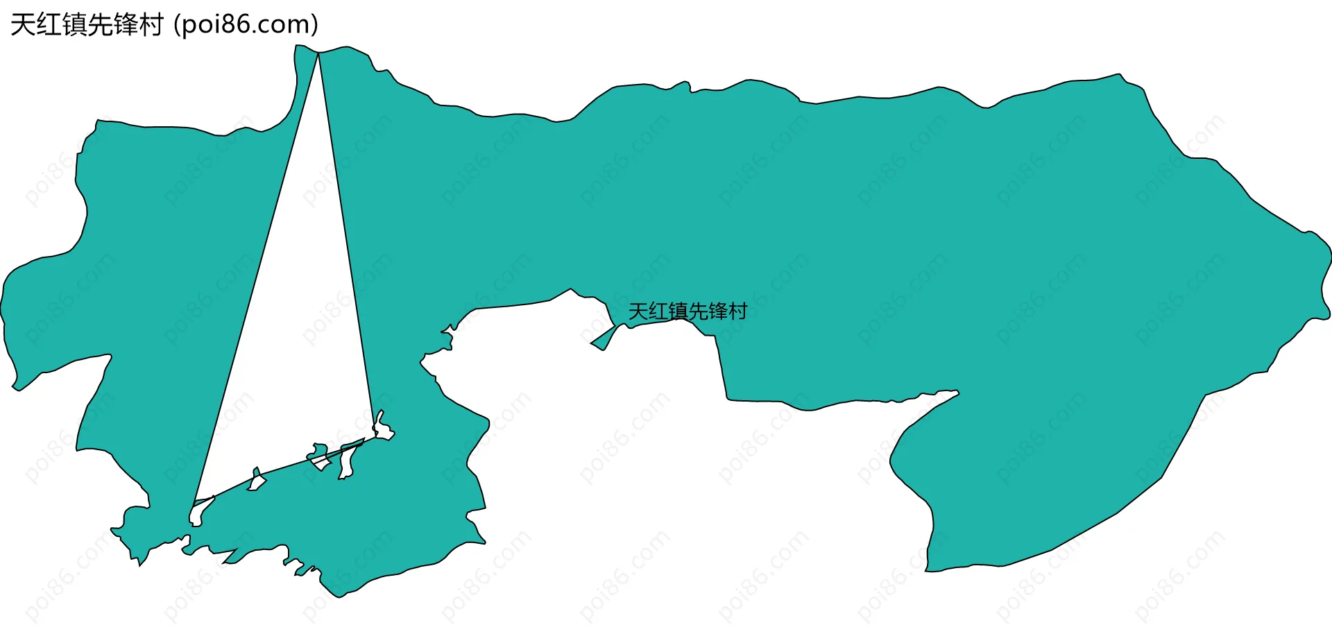 天红镇先锋村边界地图