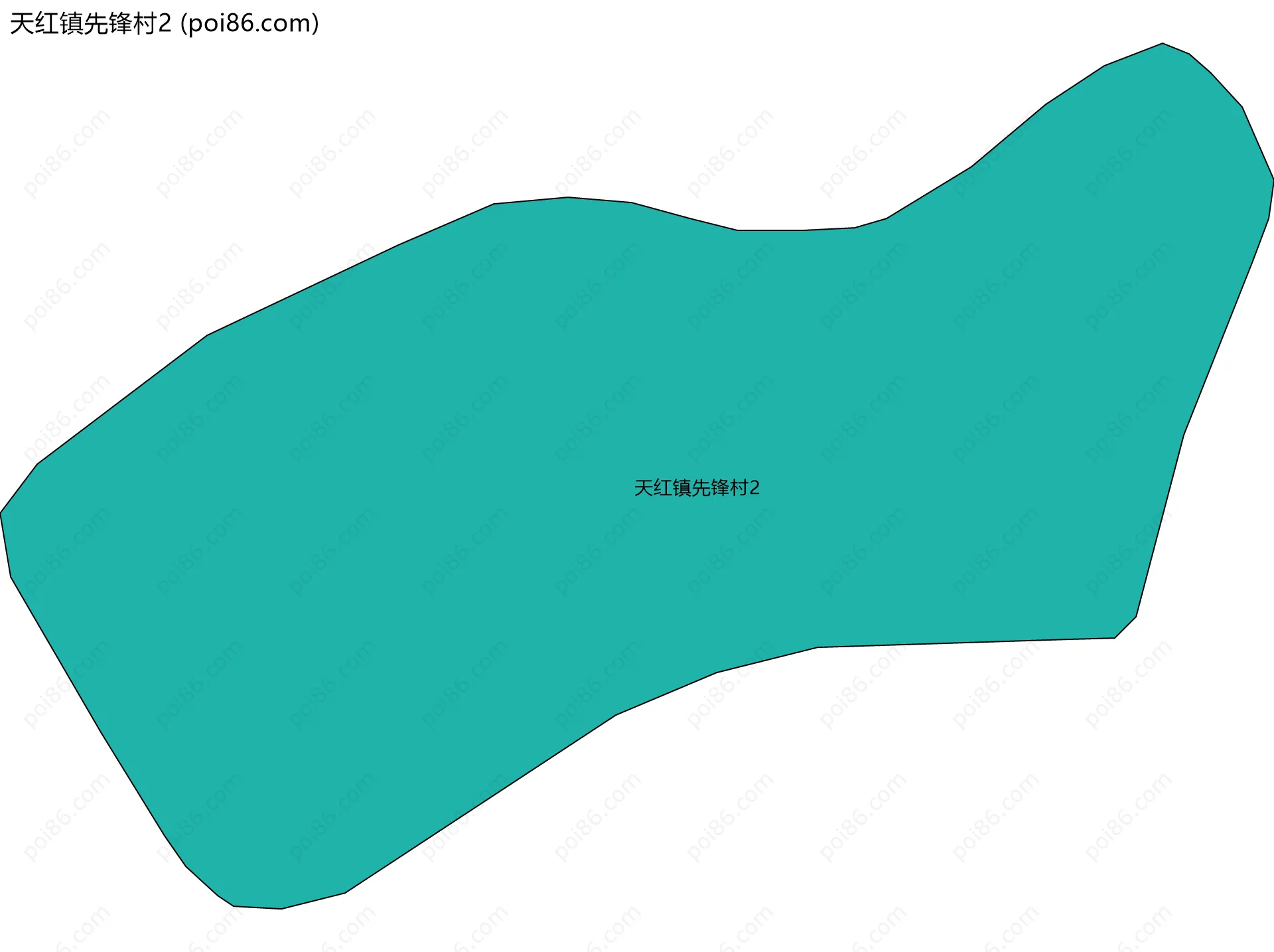 天红镇先锋村2边界地图