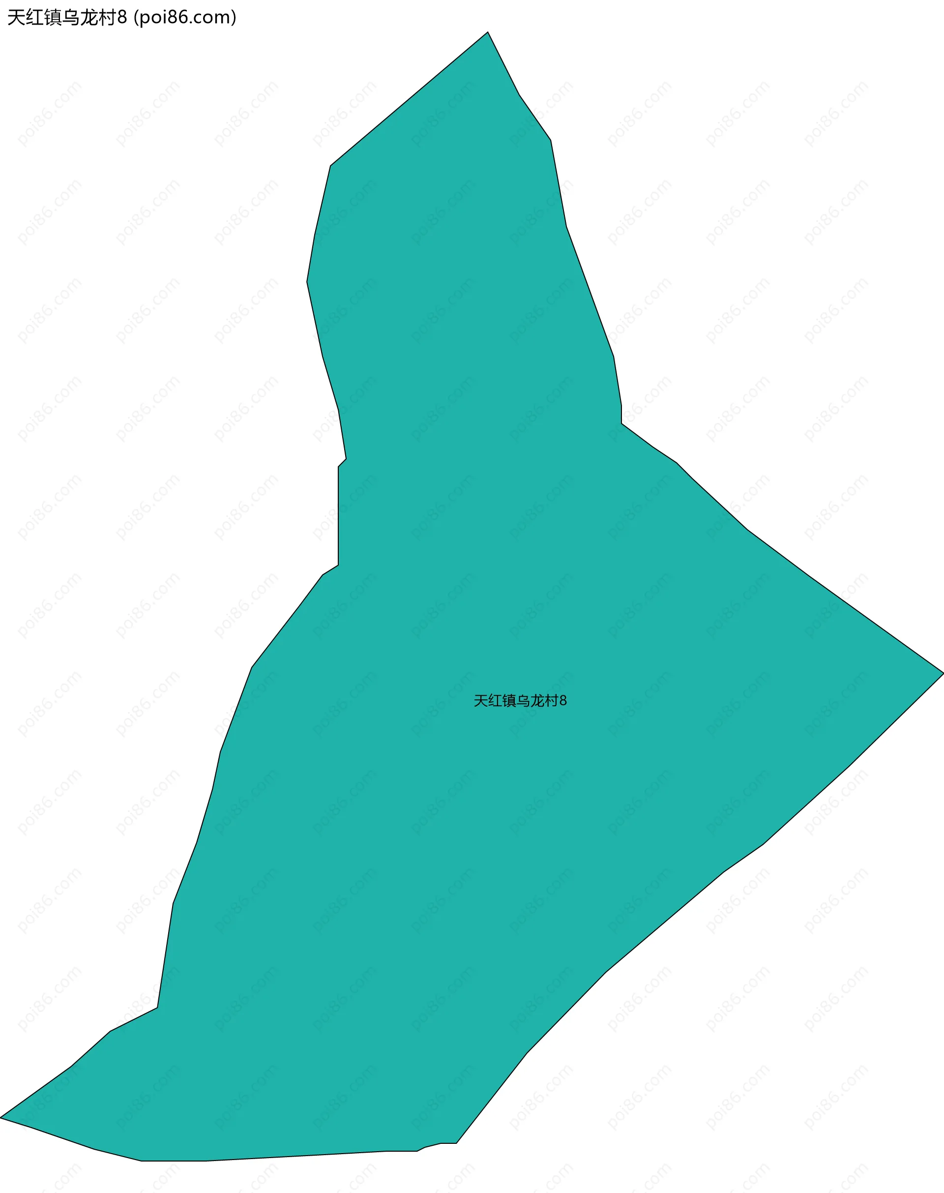 天红镇乌龙村8边界地图