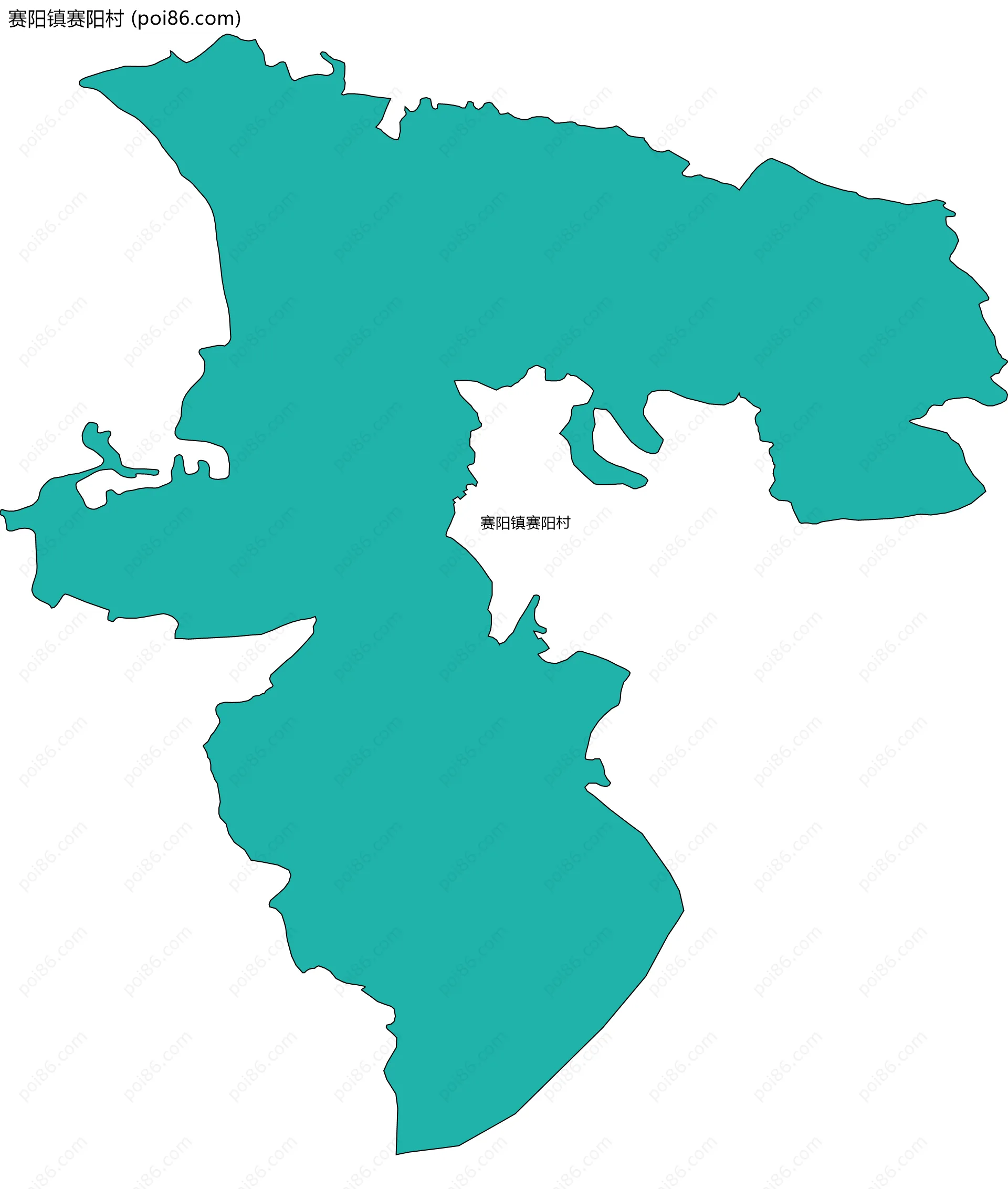 赛阳镇赛阳村边界地图
