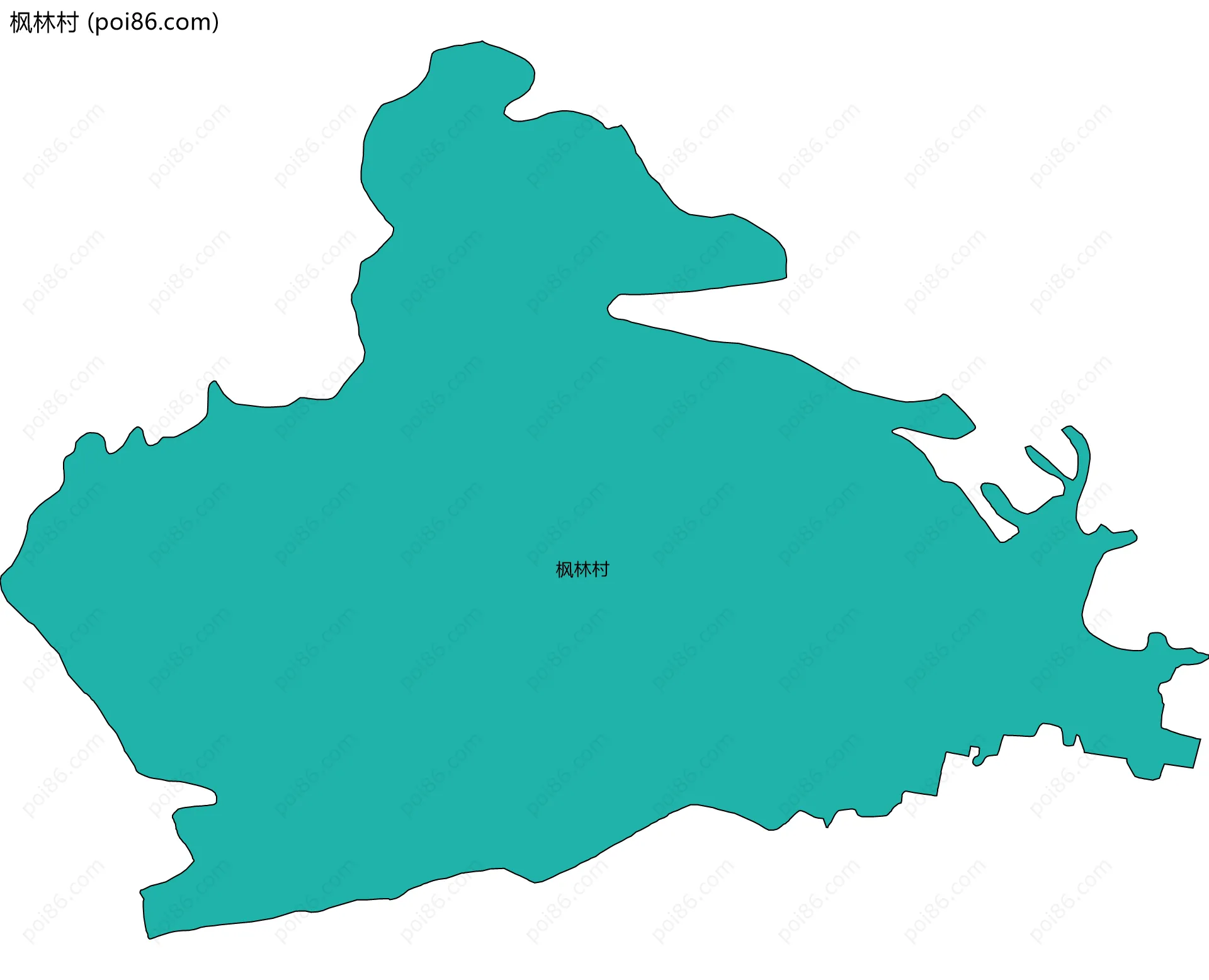 枫林村边界地图