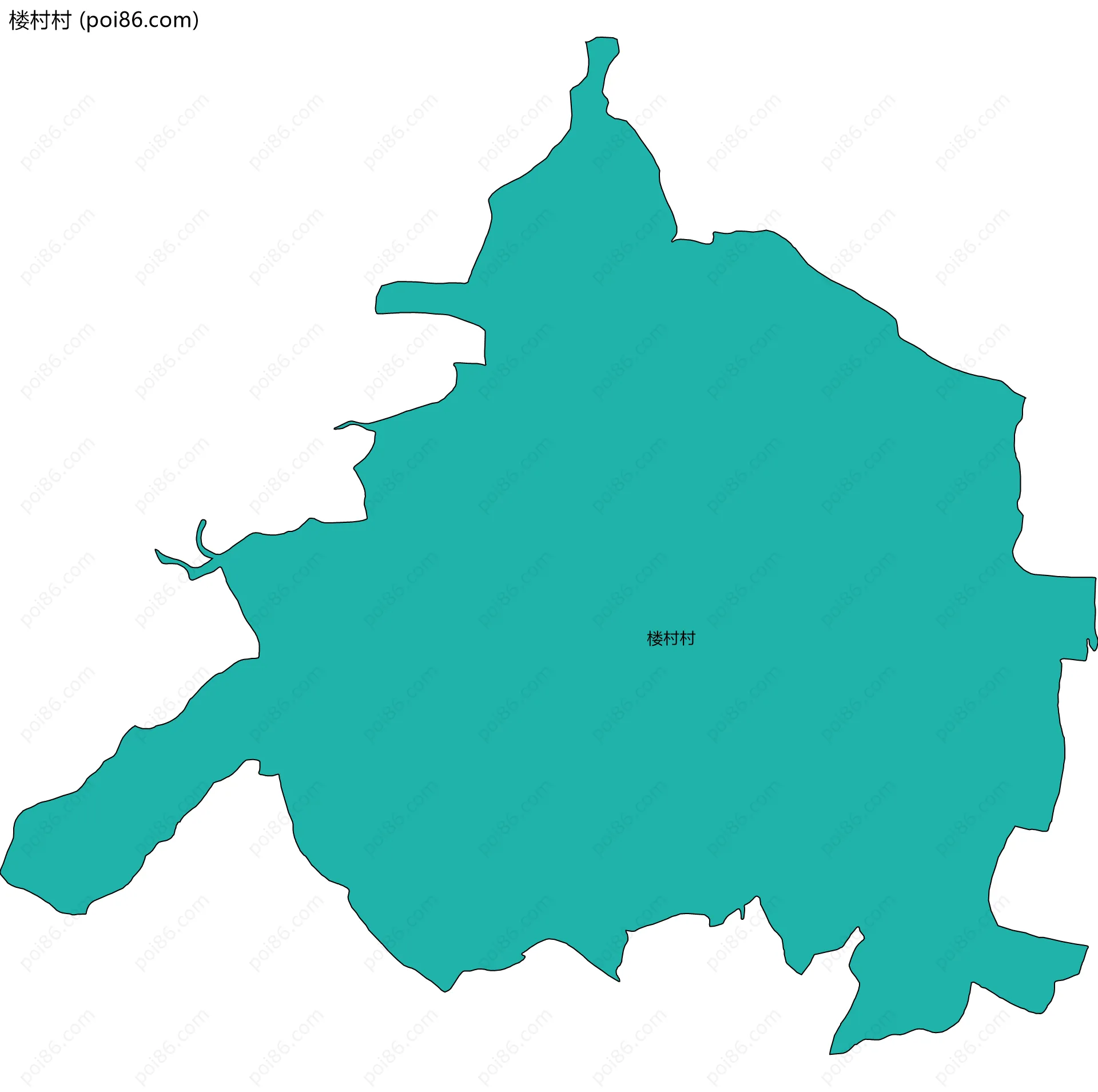 楼村村边界地图