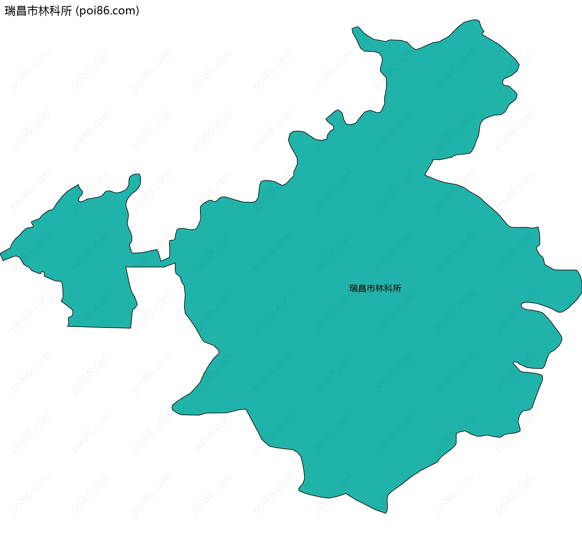 瑞昌市林科所边界地图