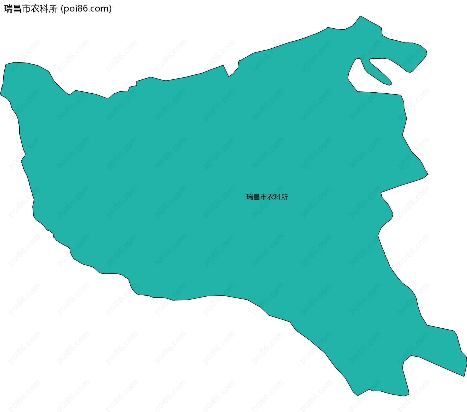 瑞昌市农科所边界地图
