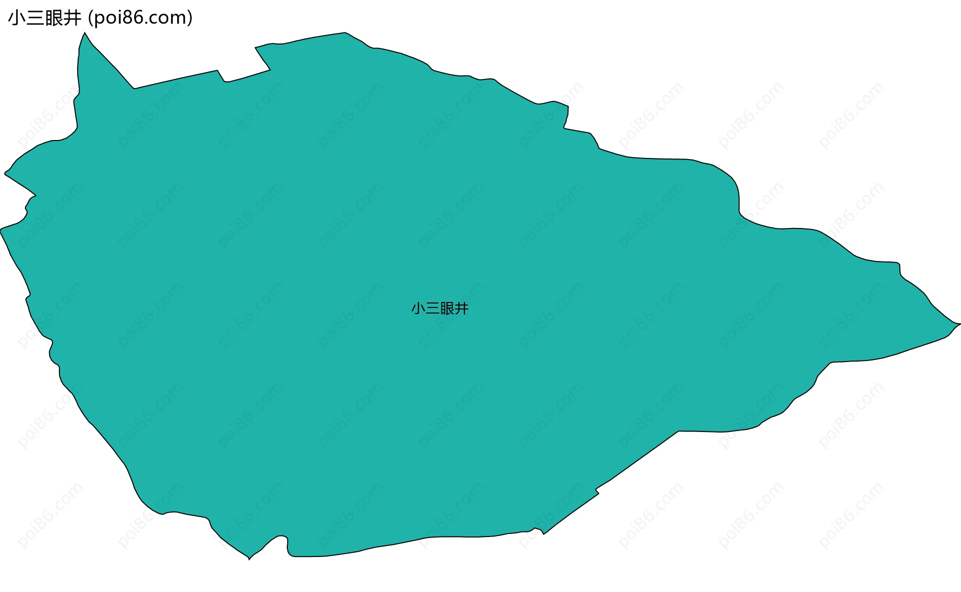 小三眼井边界地图