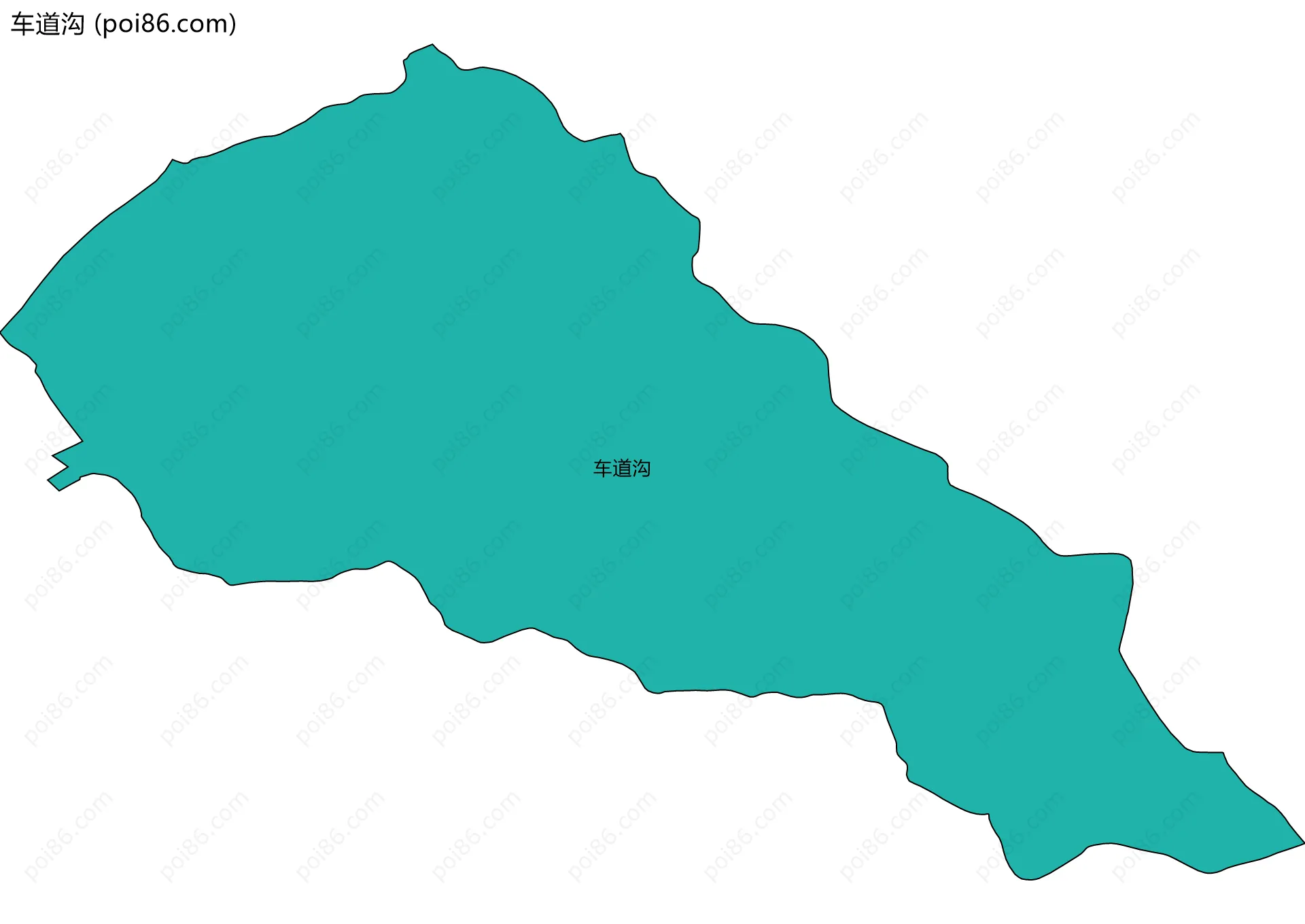 车道沟边界地图