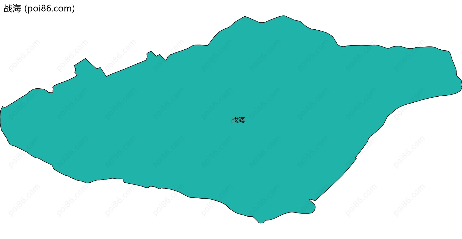 战海边界地图