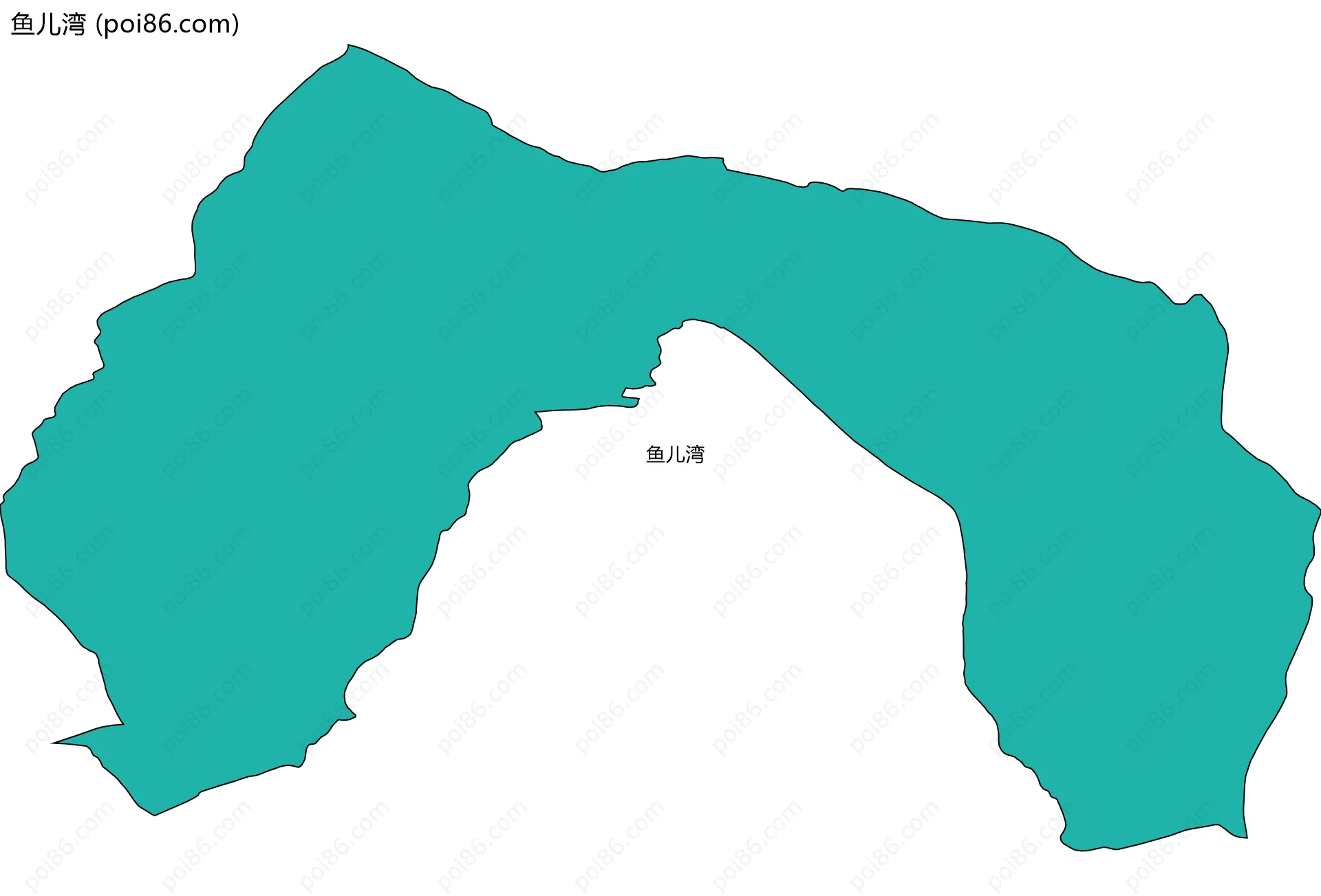 鱼儿湾边界地图
