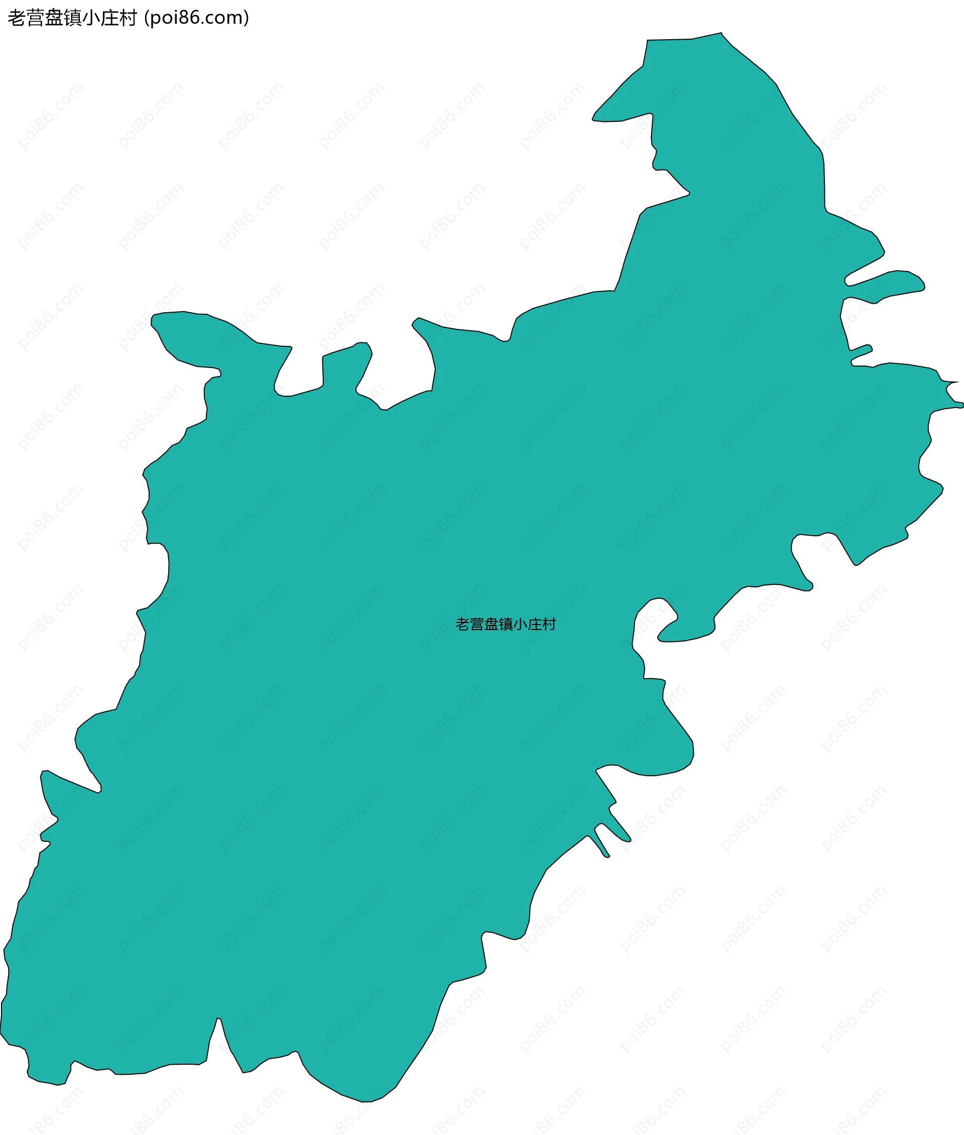 老营盘镇小庄村边界地图