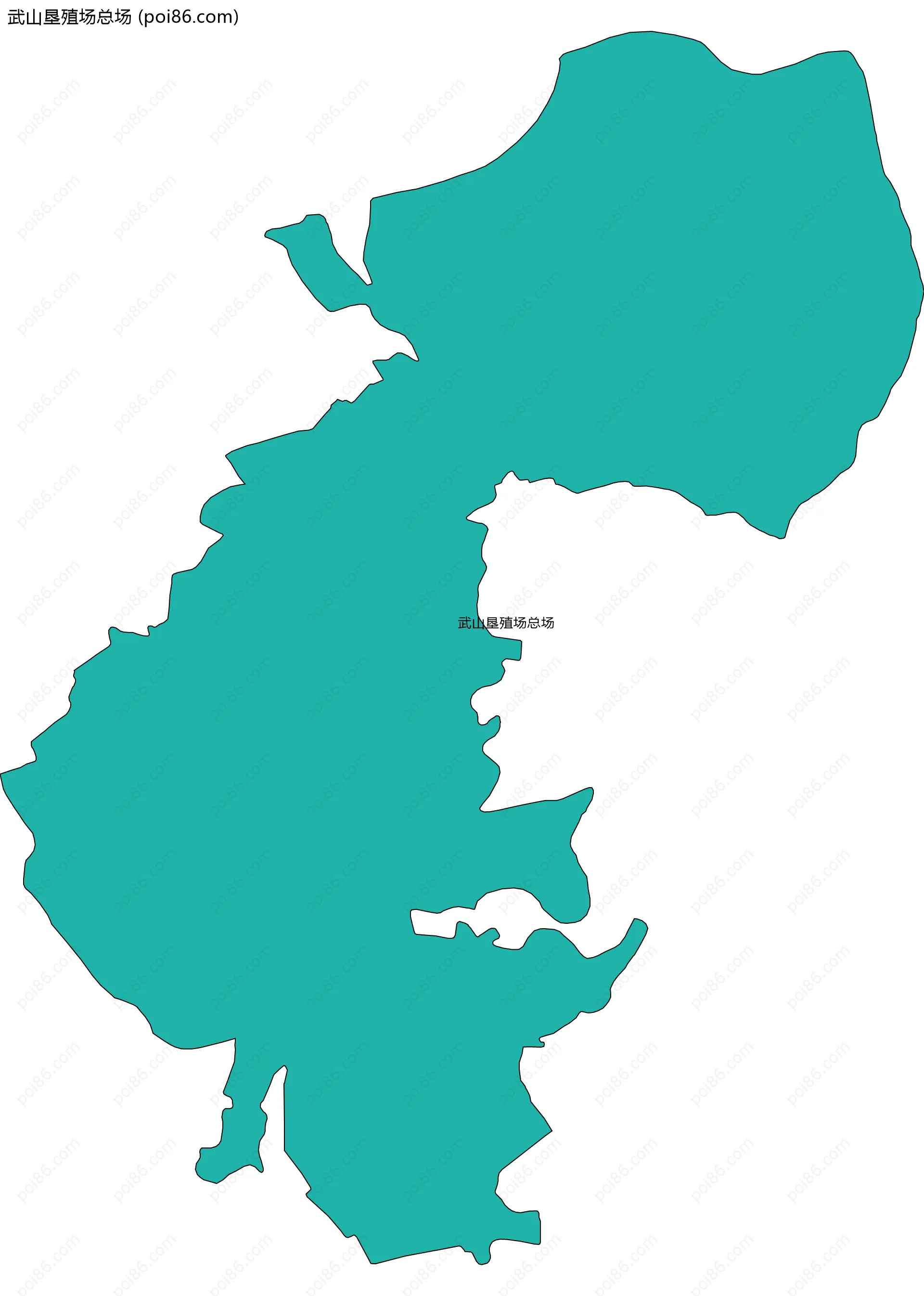 武山垦殖场总场边界地图