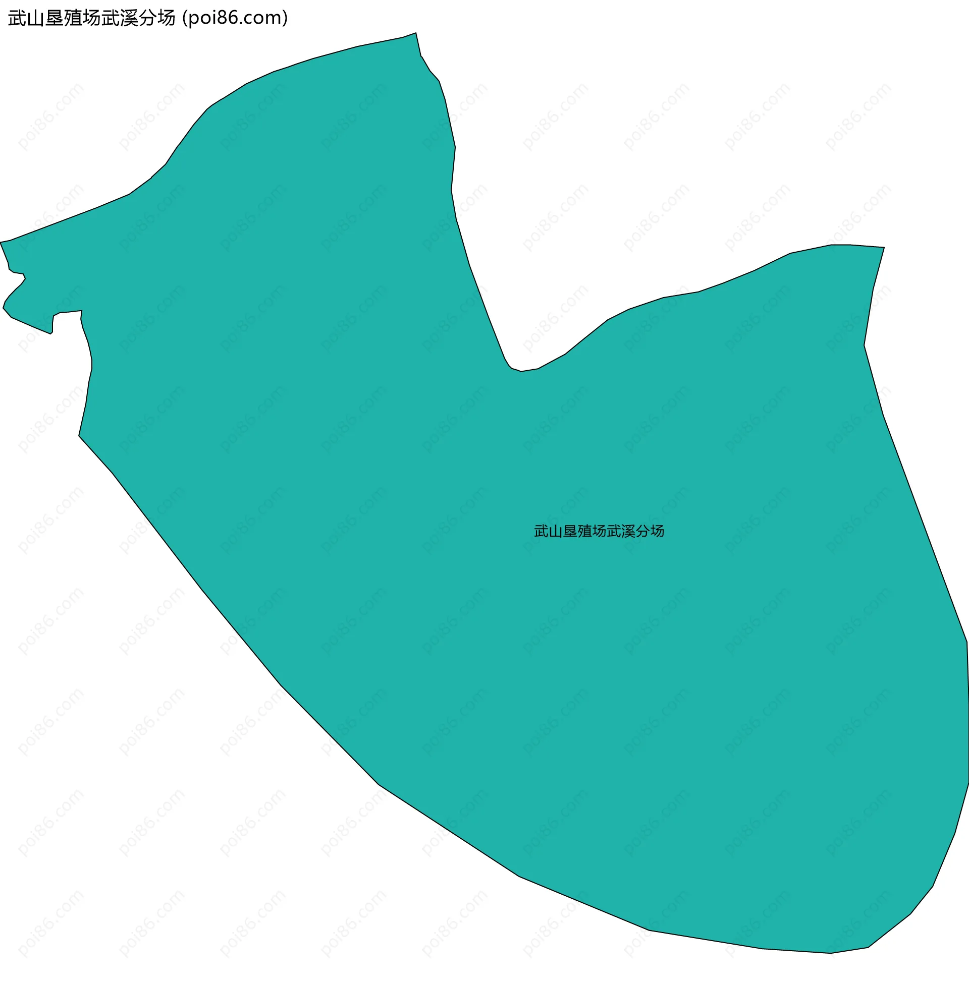 武山垦殖场武溪分场边界地图