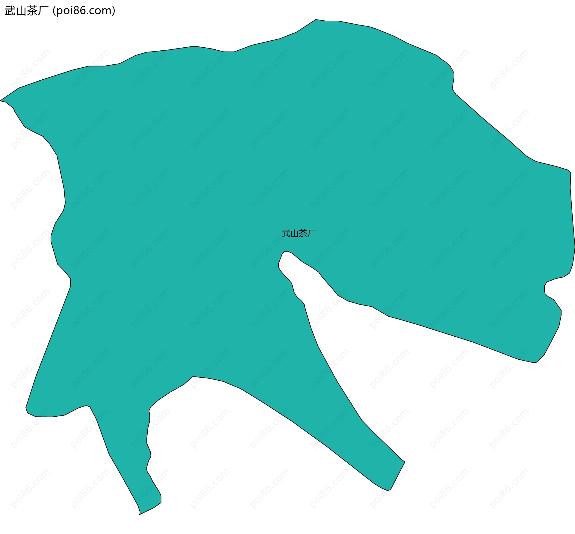 武山茶厂边界地图