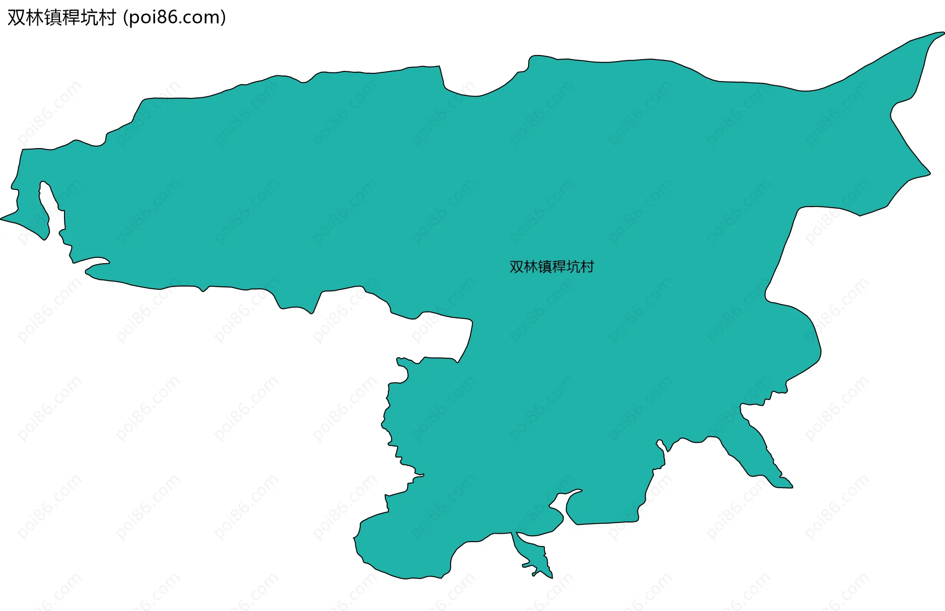 双林镇稈坑村边界地图