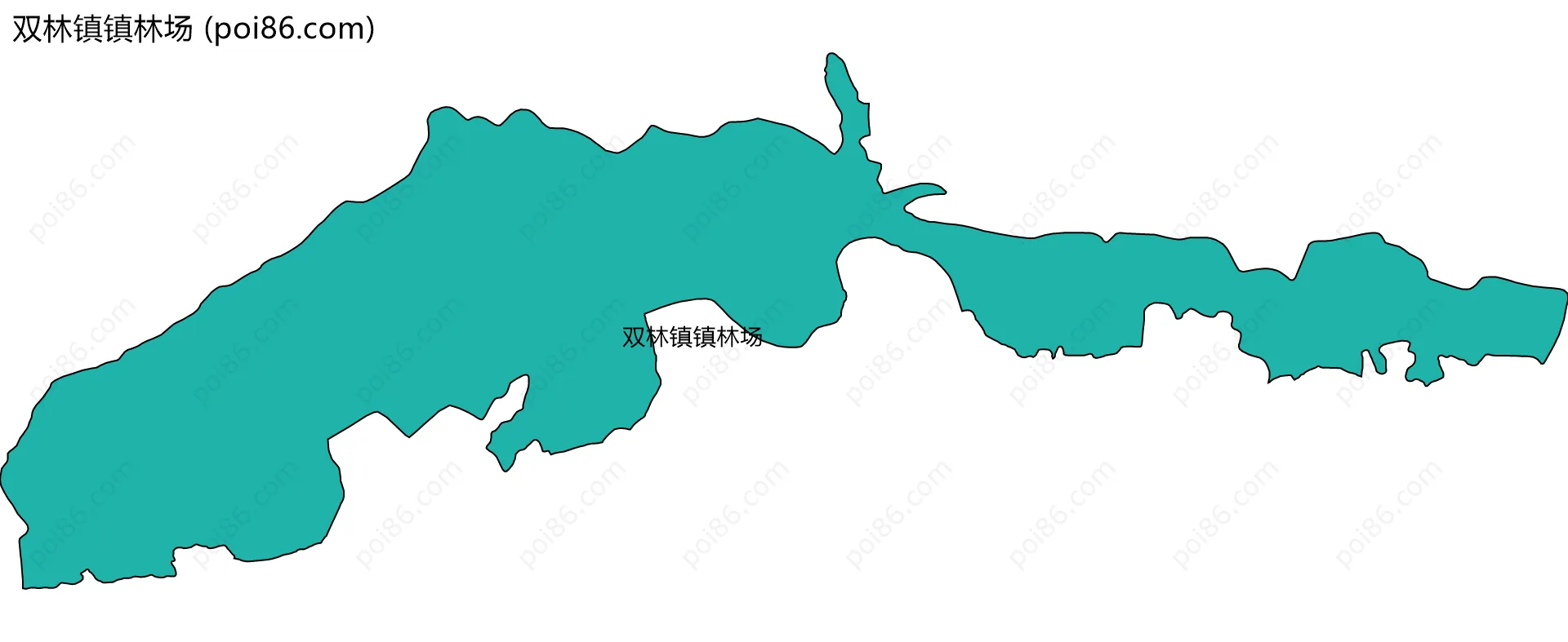 双林镇镇林场边界地图