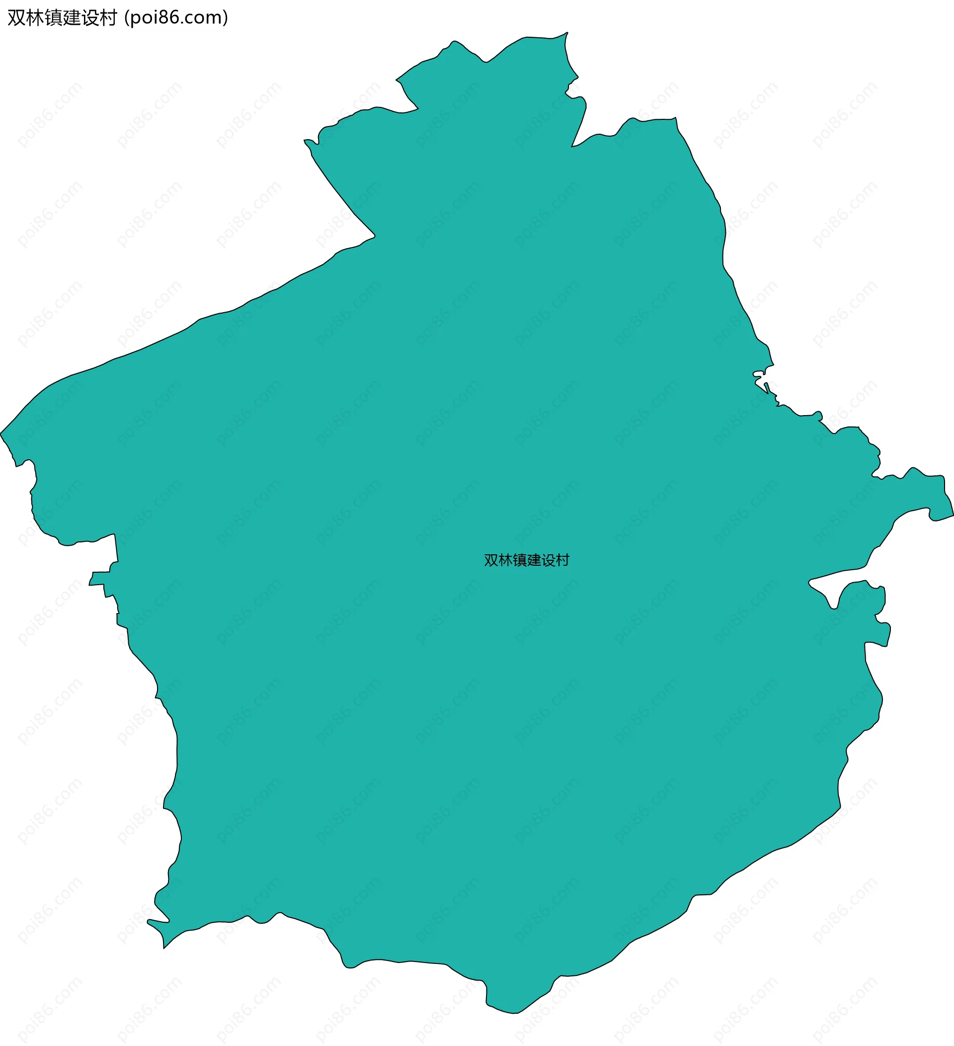 双林镇建设村边界地图