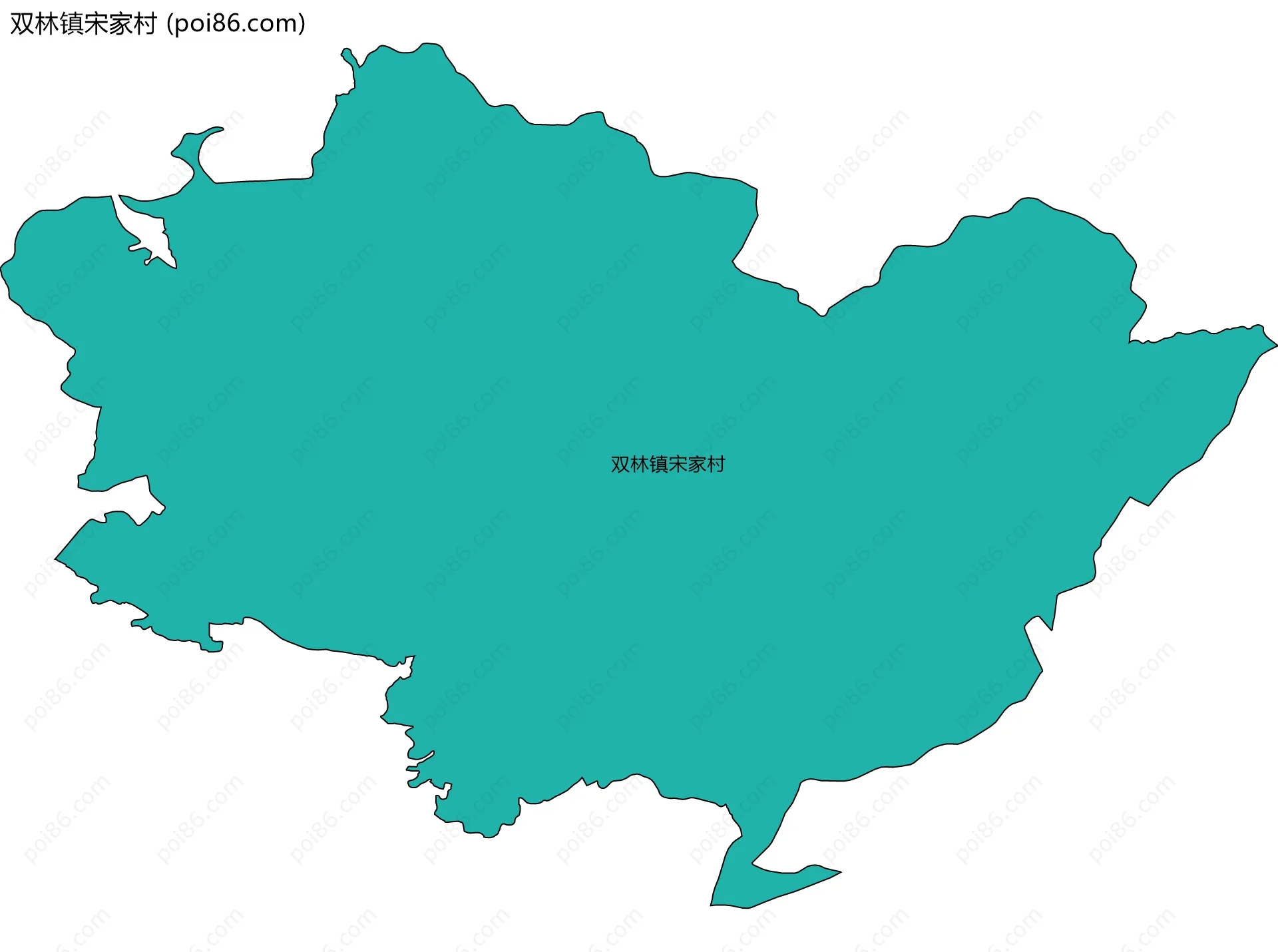 双林镇宋家村边界地图