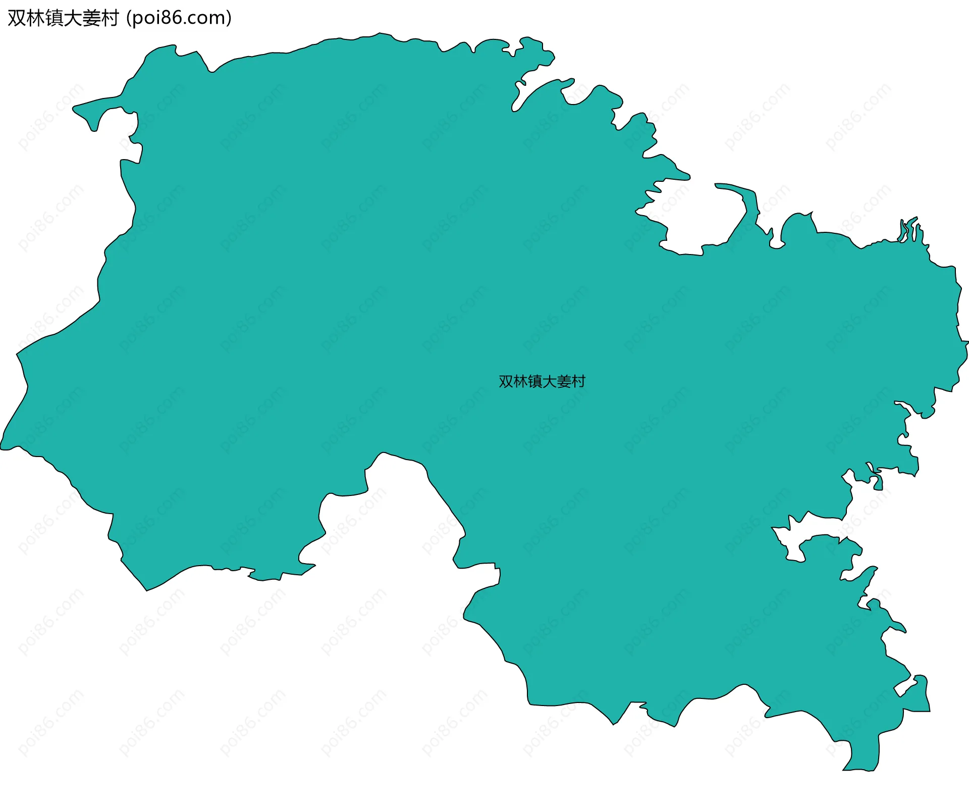 双林镇大姜村边界地图