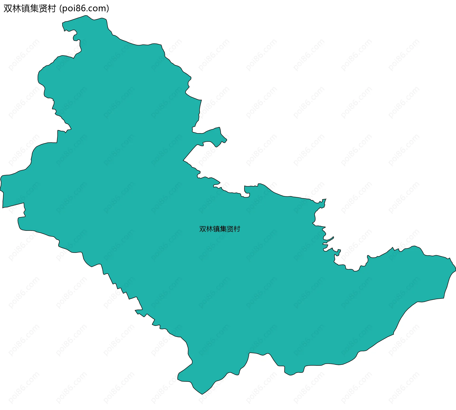 双林镇集贤村边界地图