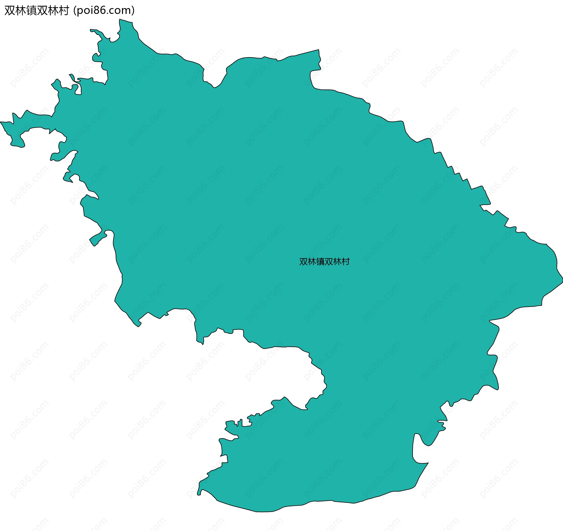 双林镇双林村边界地图