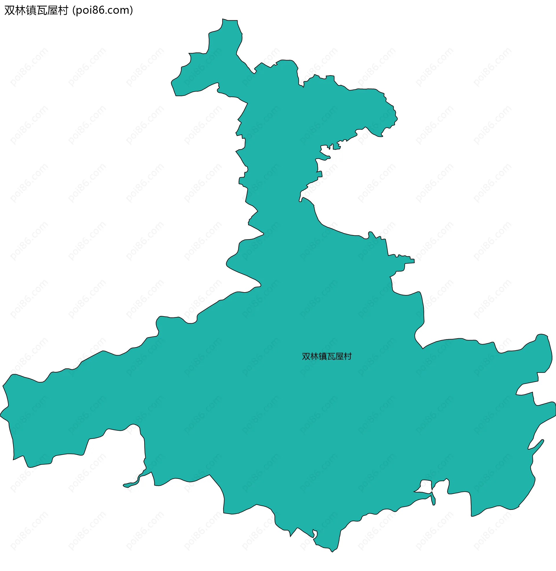 双林镇瓦屋村边界地图