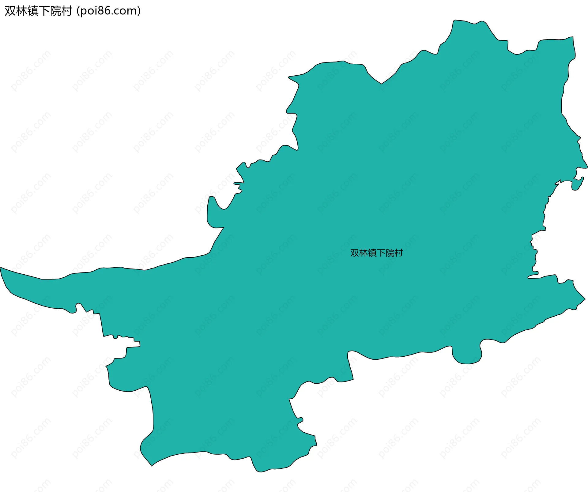 双林镇下院村边界地图