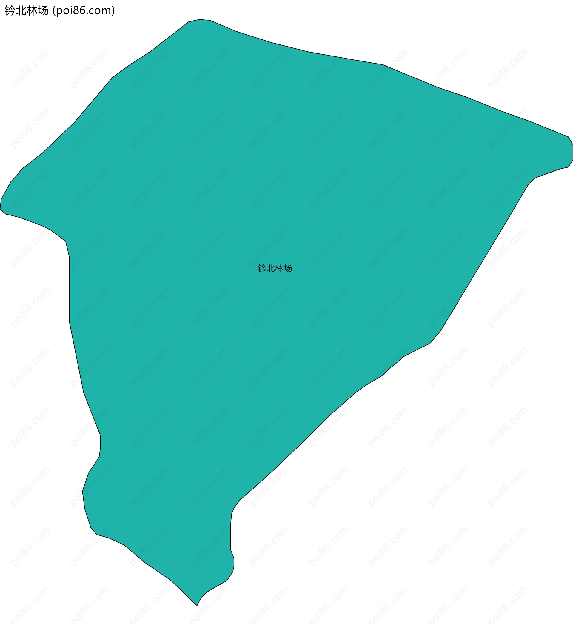 钤北林场边界地图