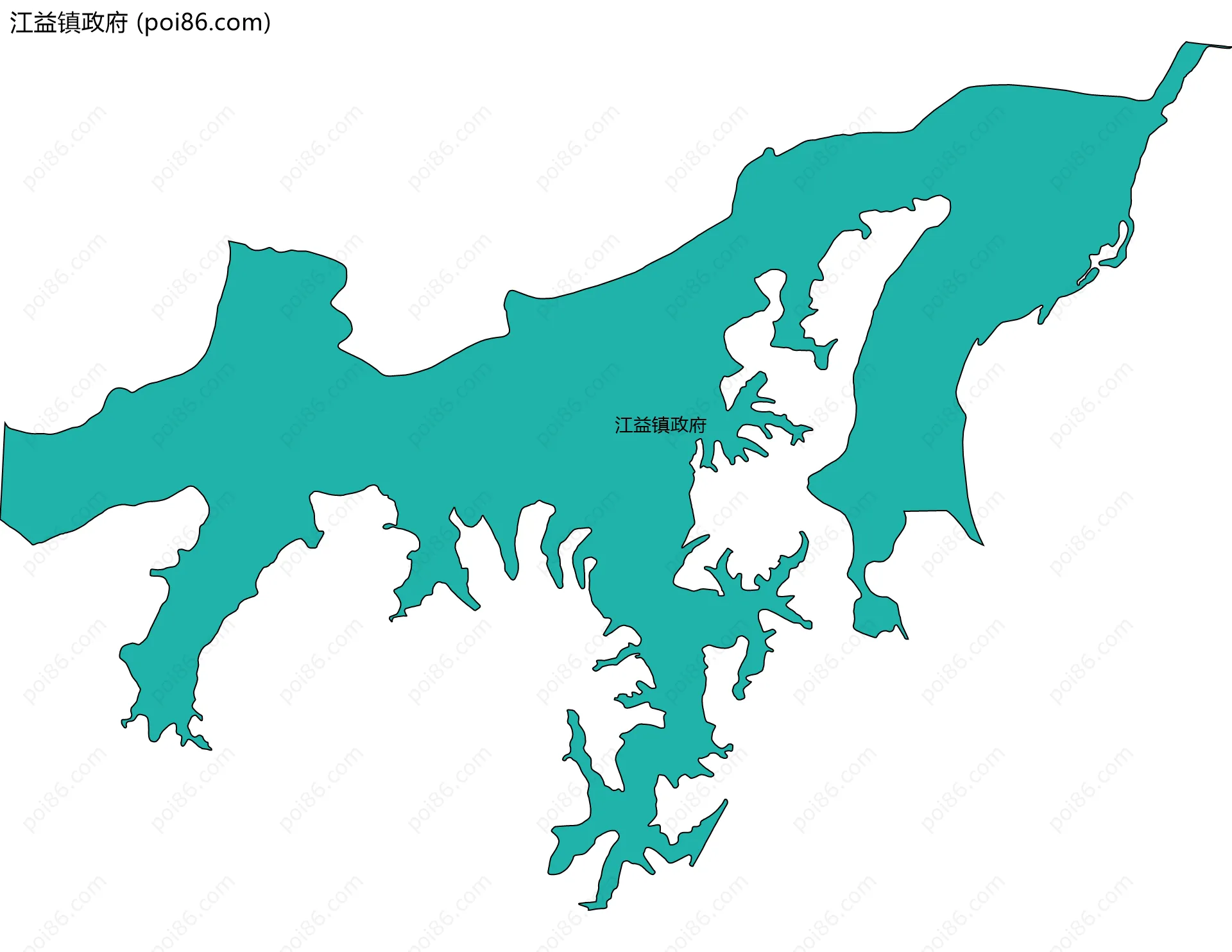 江益镇政府边界地图