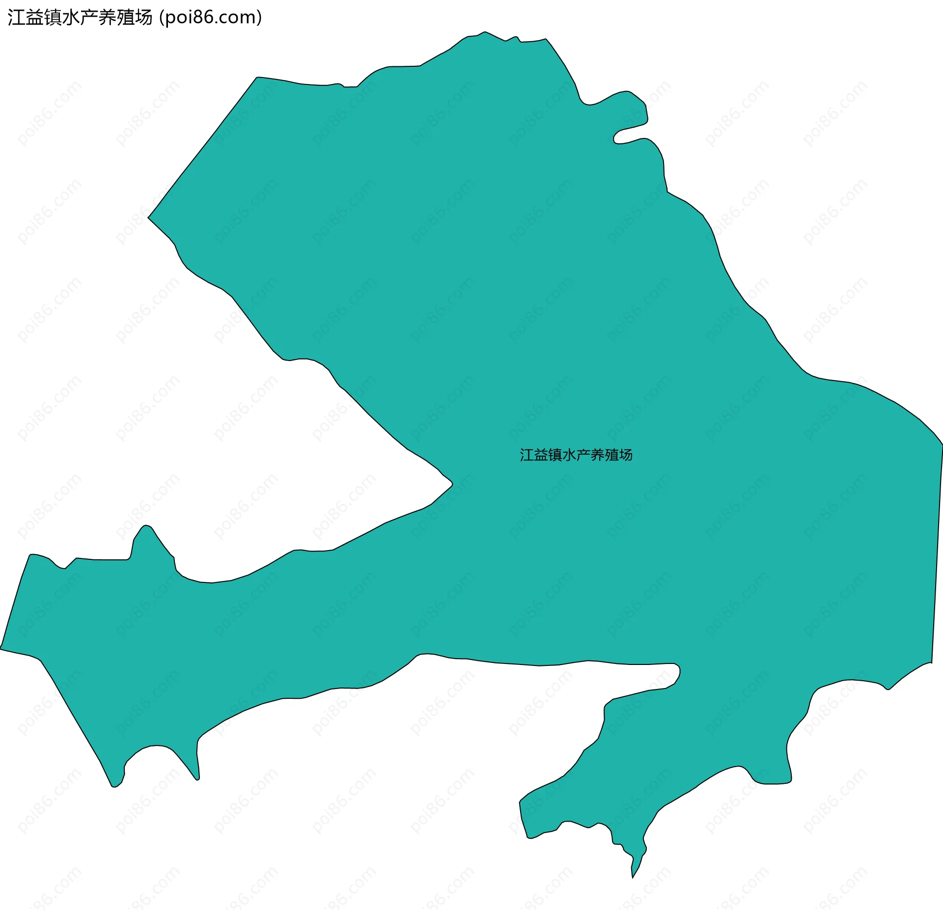 江益镇水产养殖场边界地图