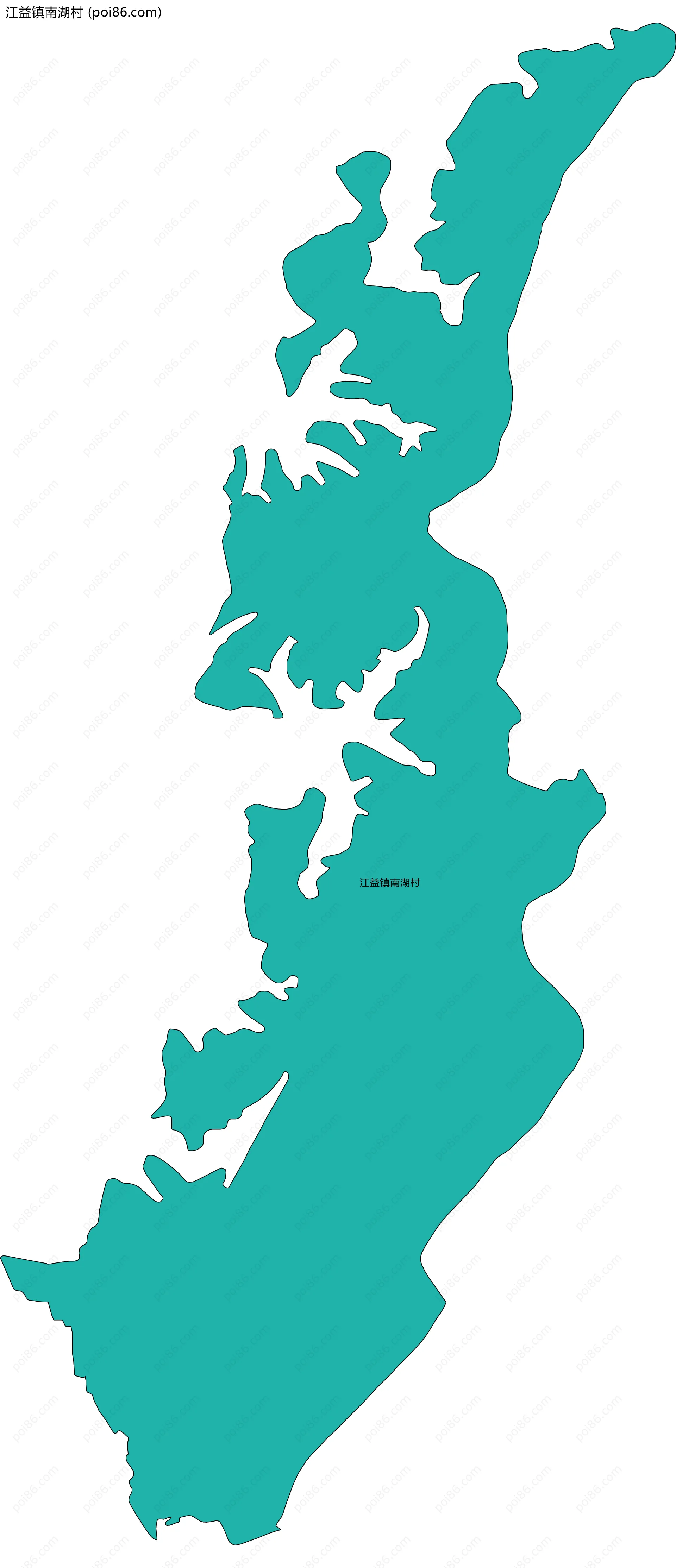 江益镇南湖村边界地图
